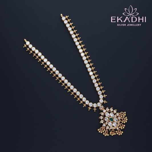 HJ11932 – Regal Nakshi CZ Necklace