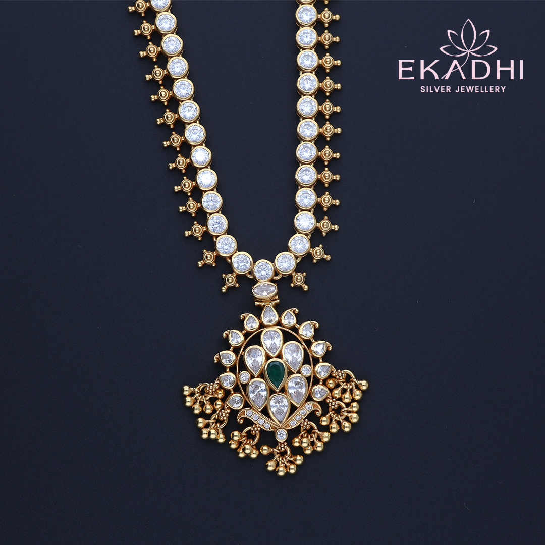 HJ11932 – Regal Nakshi CZ Necklace