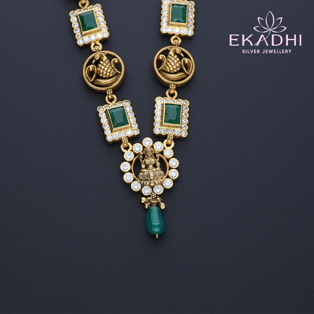 HJ11938 – Detailed Nakshi CZ Necklace