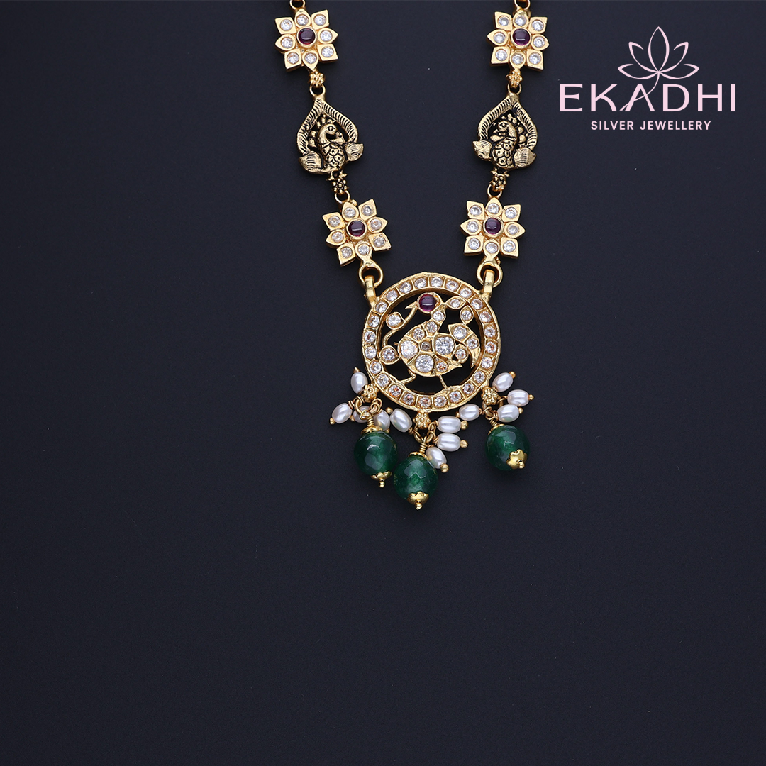 HJ11943 – Refined Nakshi CZ Chain Necklace