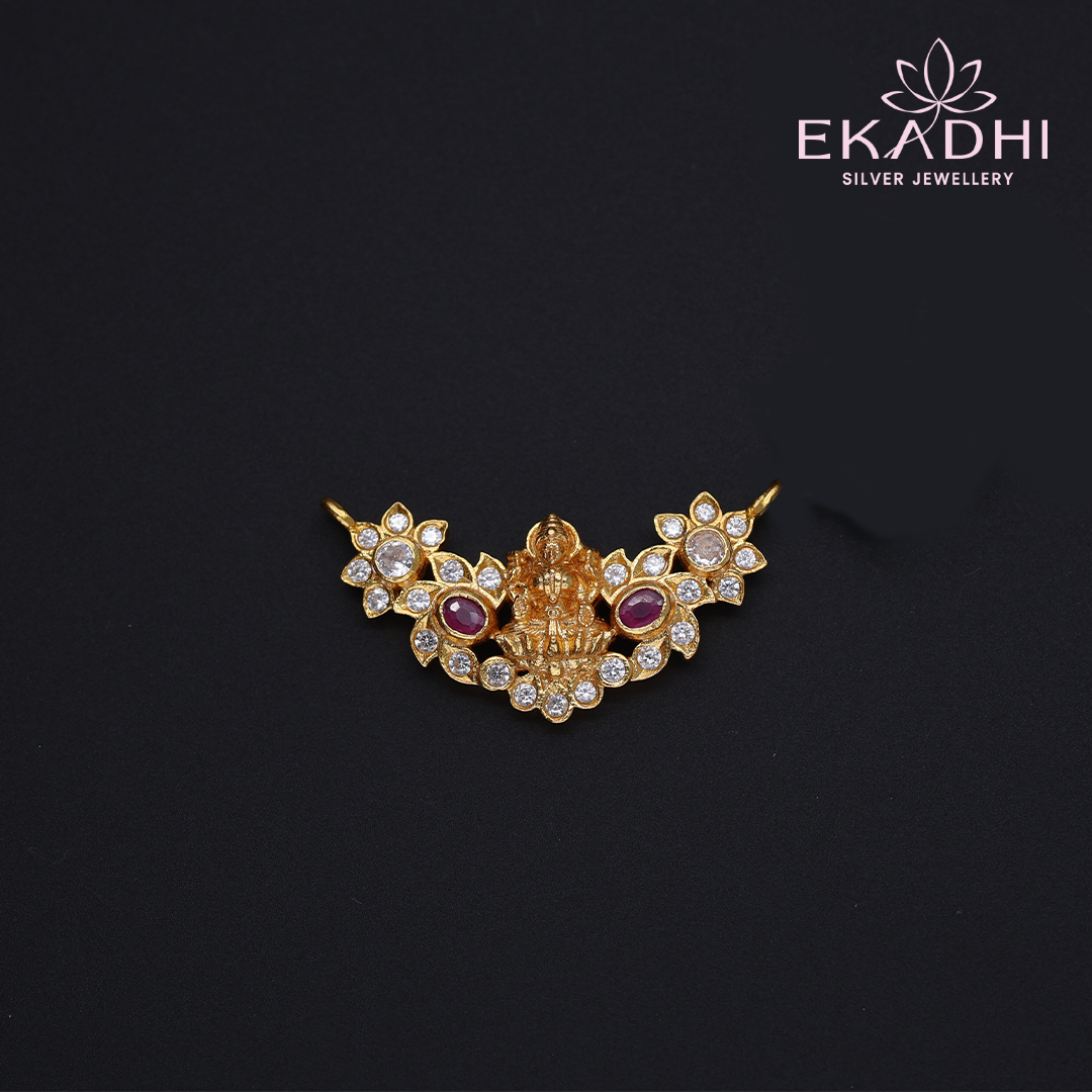 HJ12037 - Nakshi Black Bead Pendant
