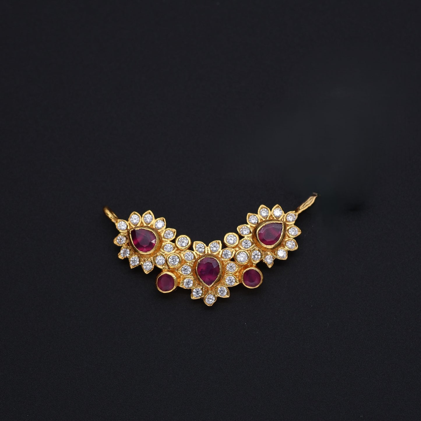 HJ12125 - CZ Black Bead Pendant