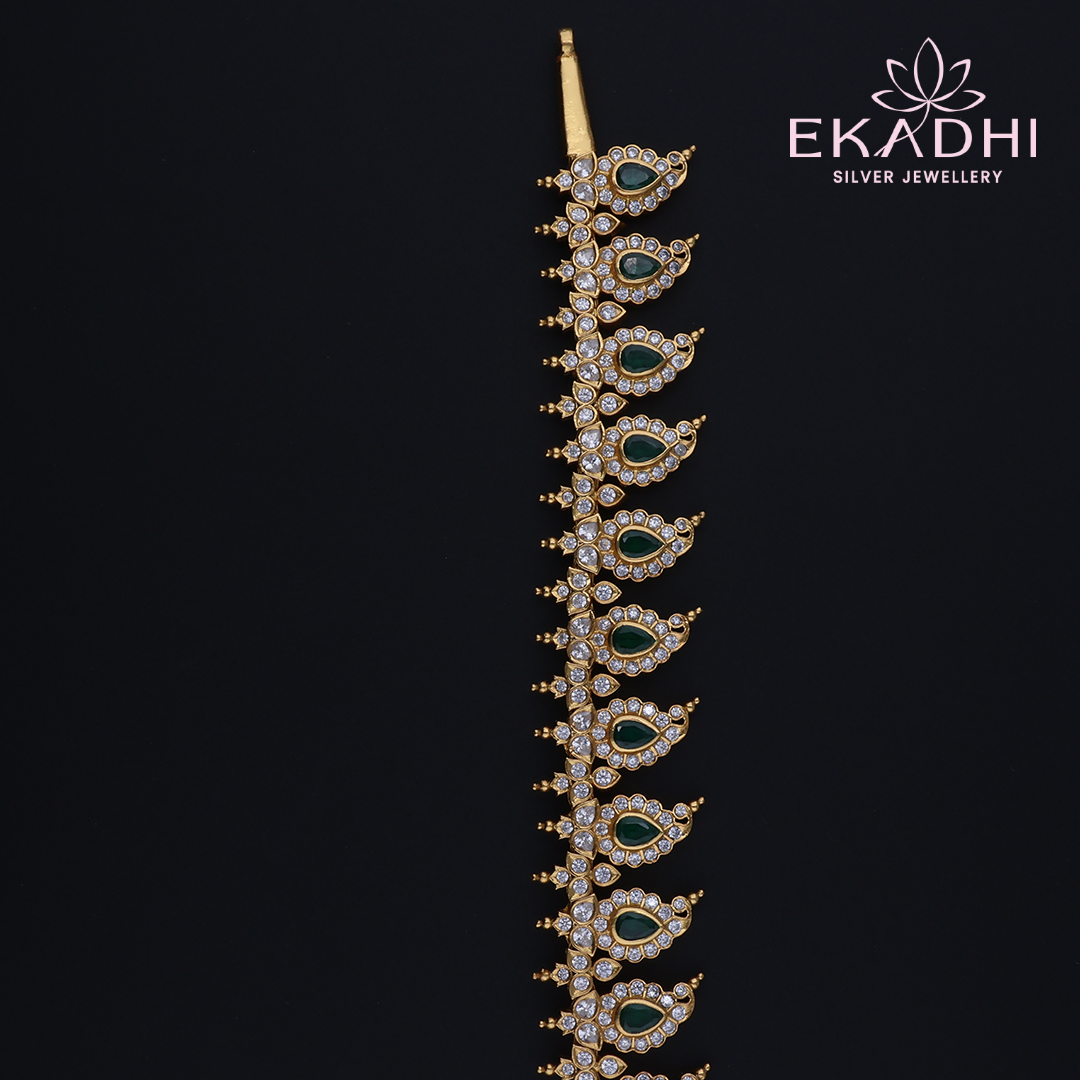 HJ12544 – Mango Design Nakshi CZ Haram