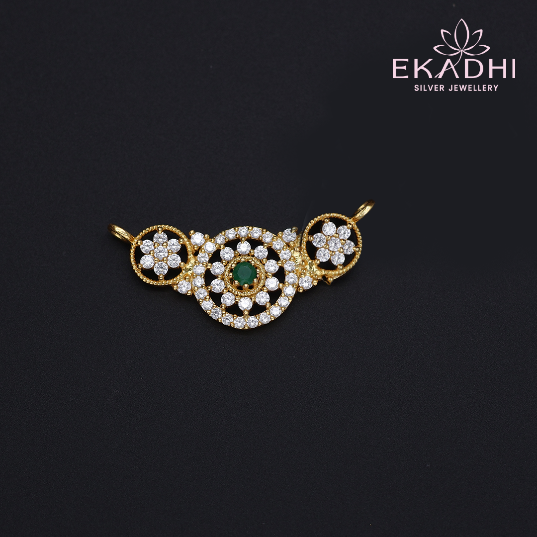 HJ12629 - CZ Black Bead Pendant