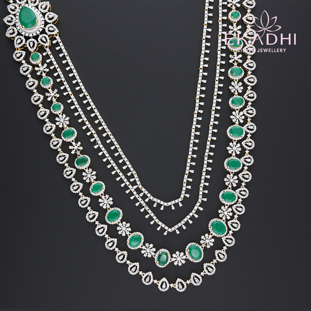 HJ13026 – Grand Looking Premium CZ Bridal Haram