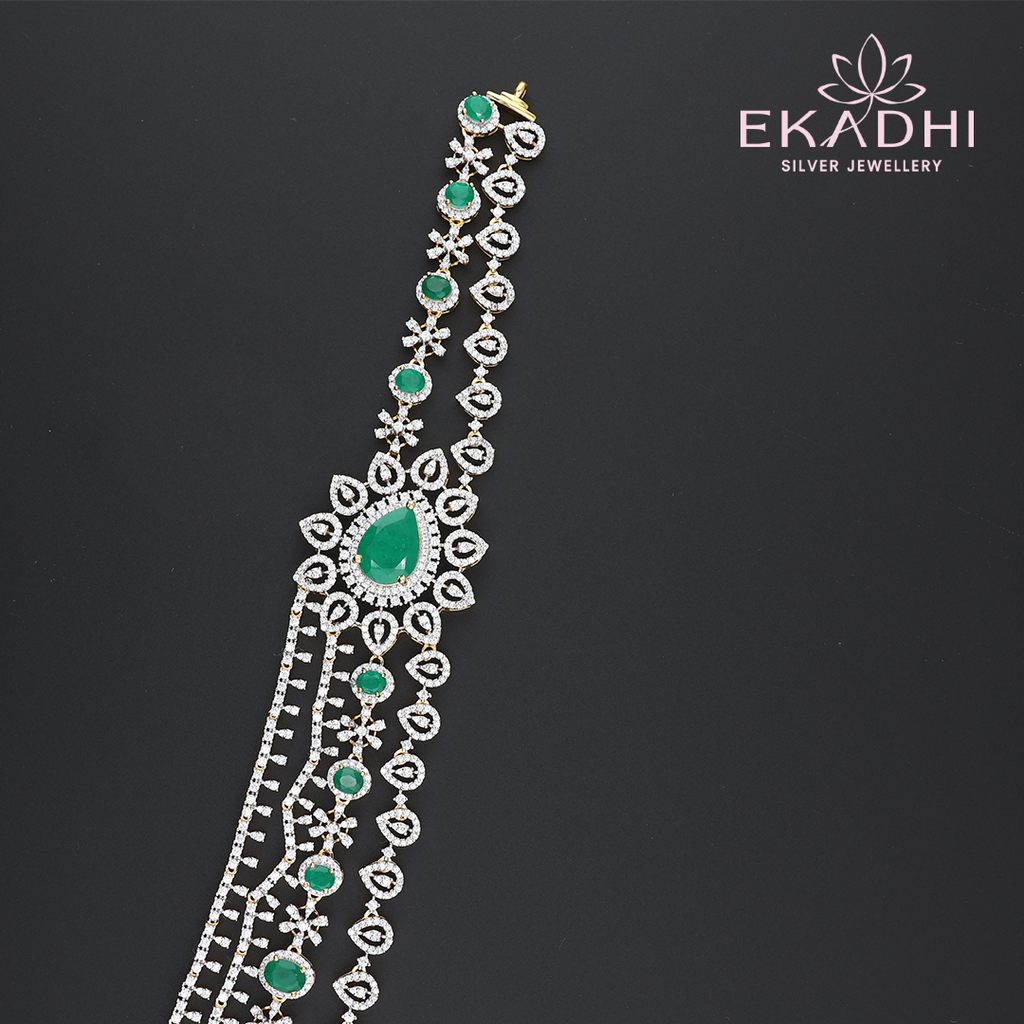 HJ13026 – Grand Looking Premium CZ Bridal Haram