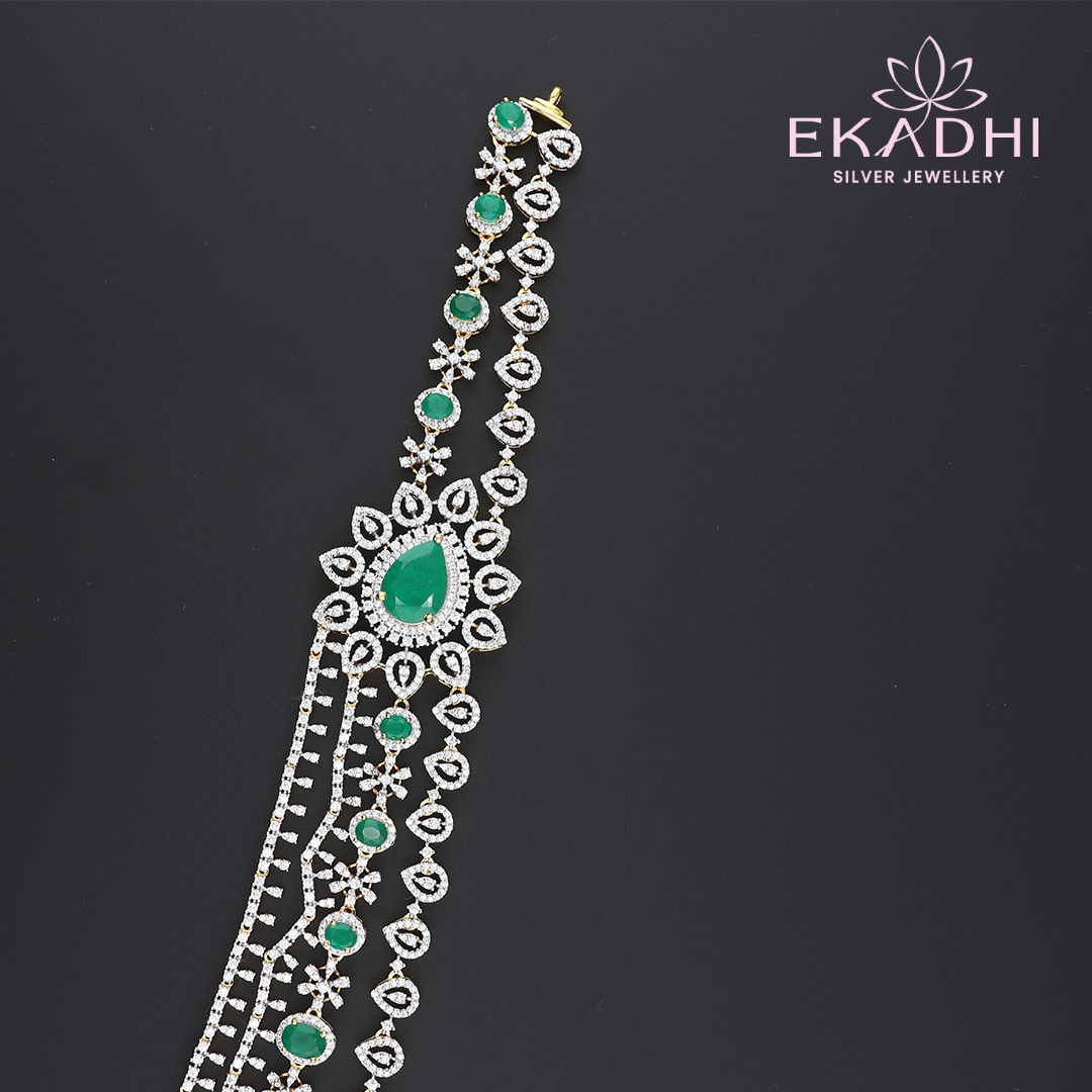 HJ13026 – Grand Looking Premium CZ Bridal Haram