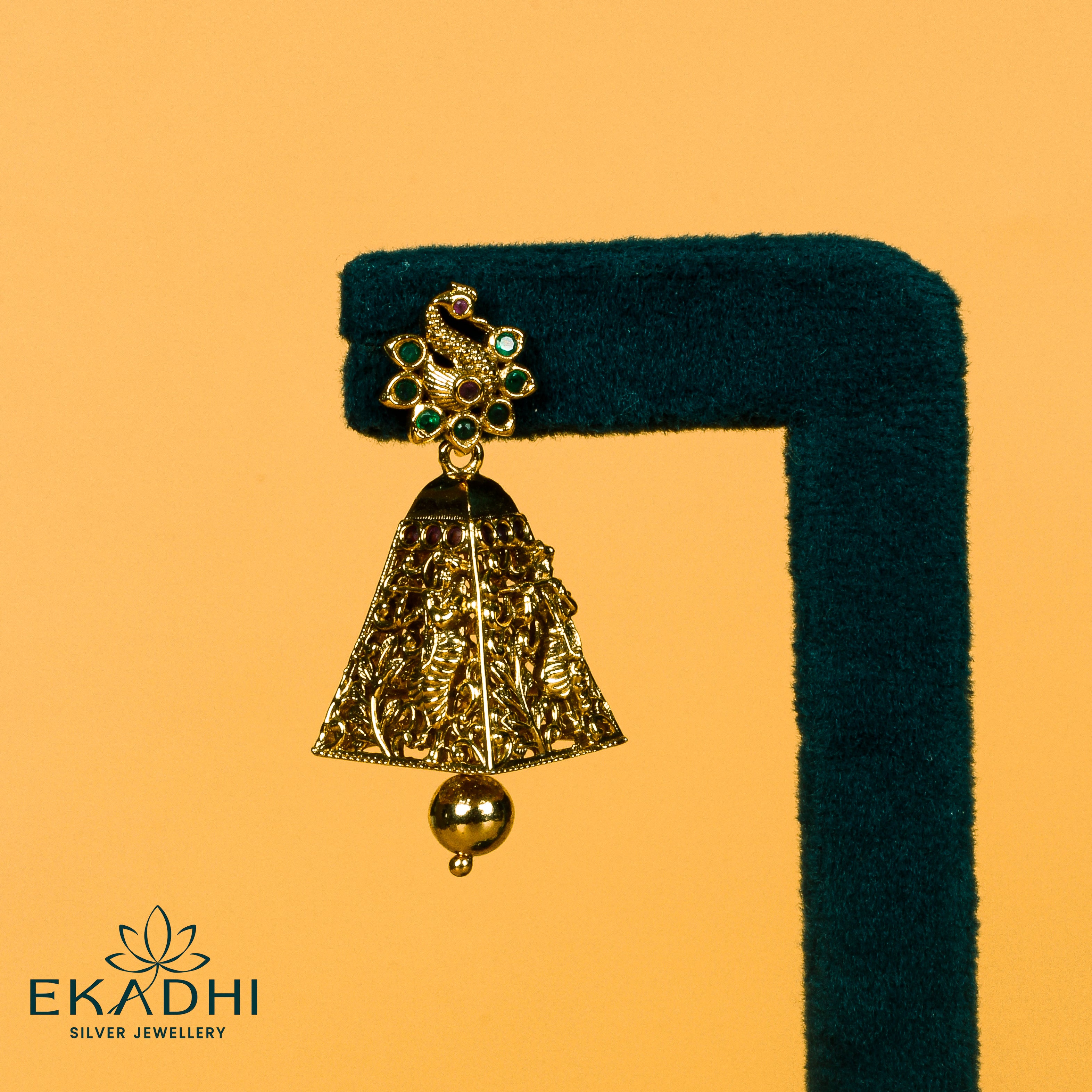 HJ13395 - NAKSHI CZ JHUMKA
