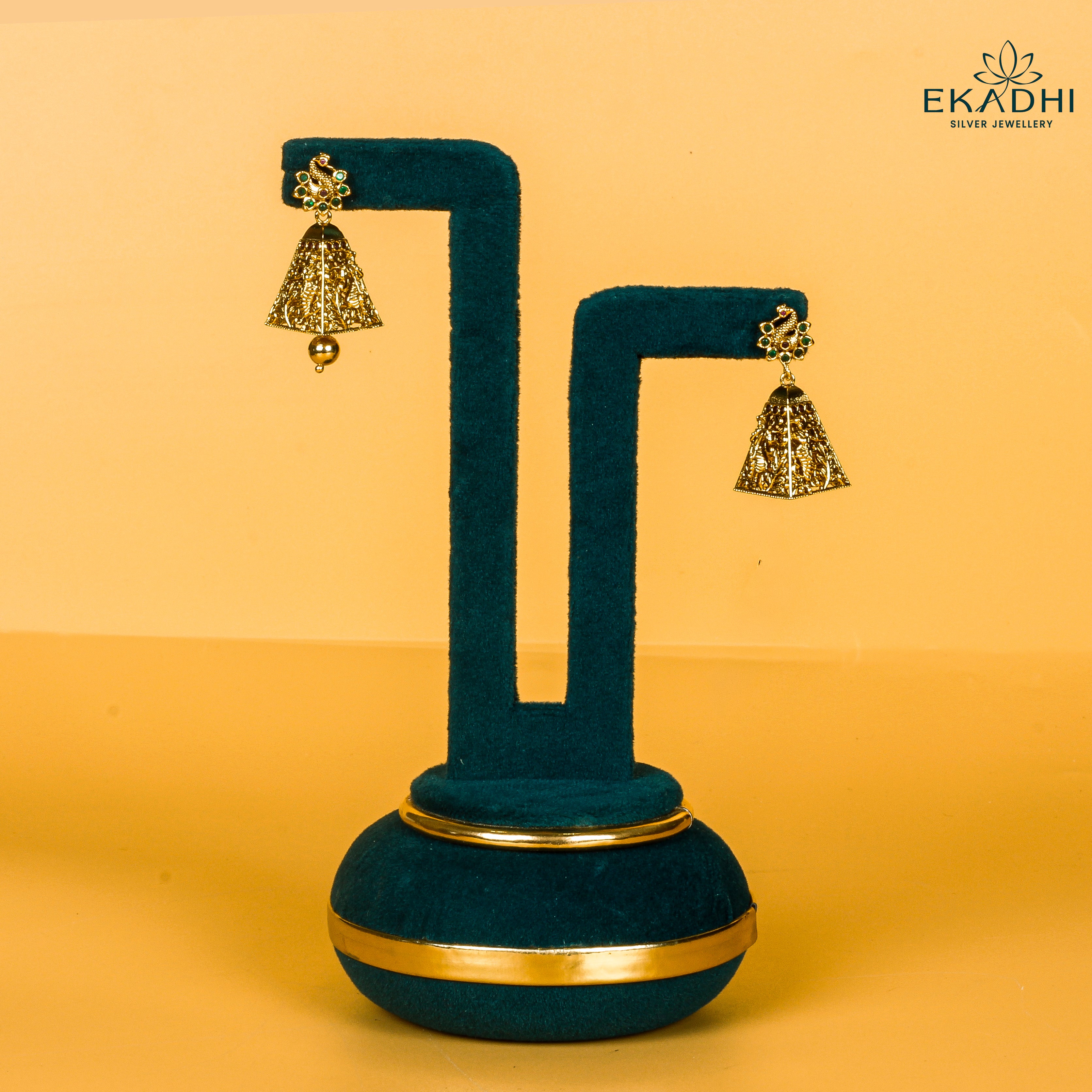 HJ13395 - NAKSHI CZ JHUMKA