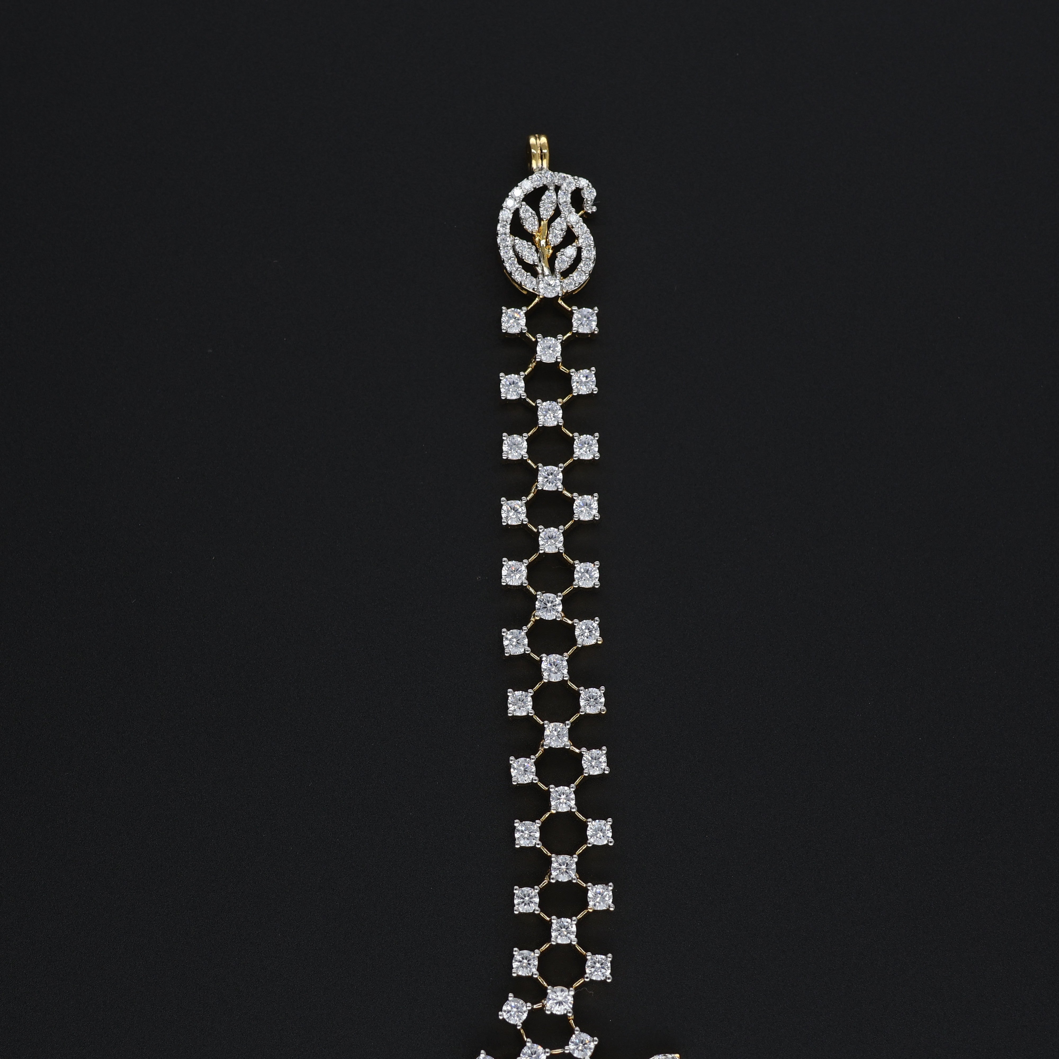 HJ13591 – Long Premium CZ Necklace for Special Occasions