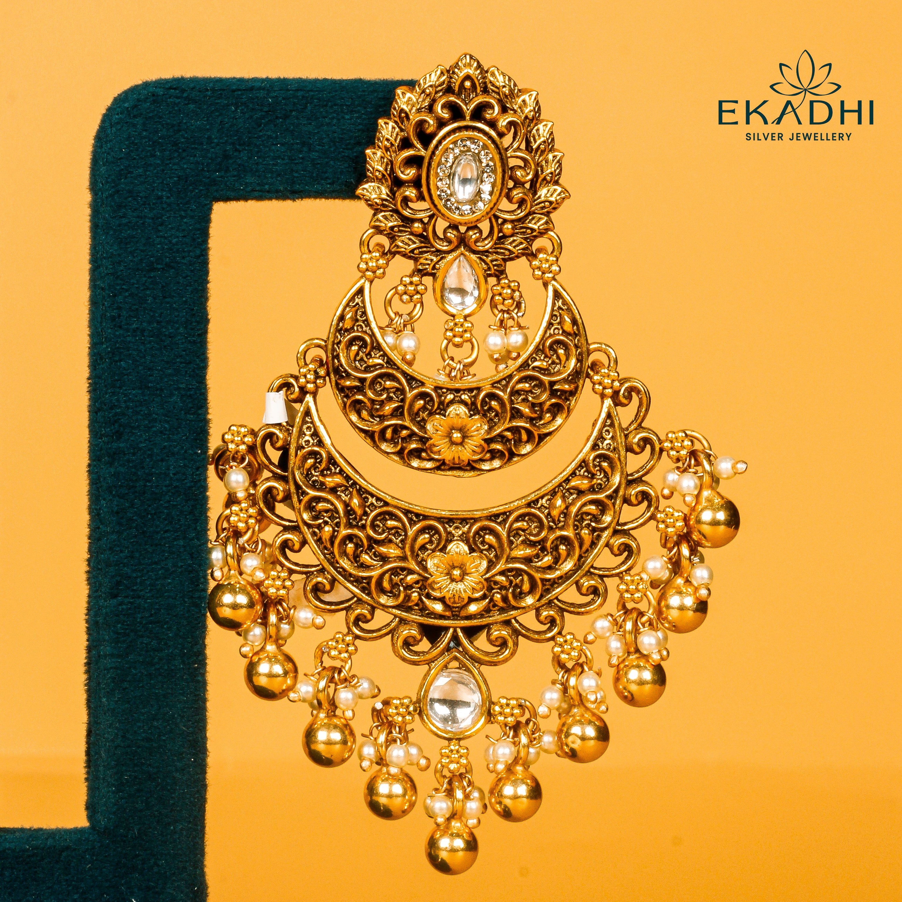 HJ15397 - NAKSHI MOISSANITE EARRING