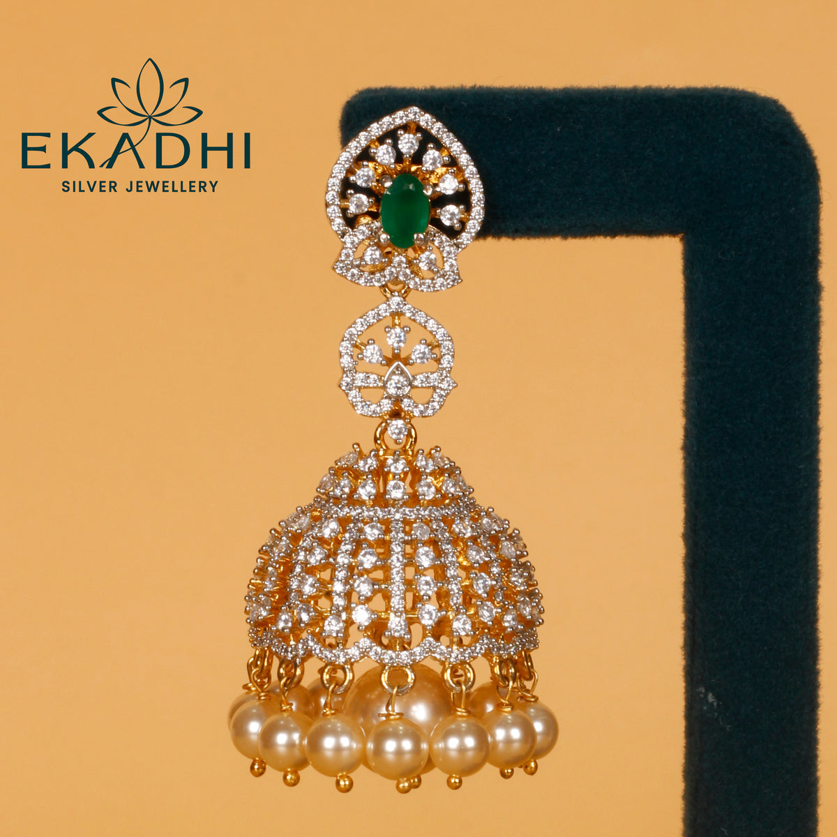 HJ15507 - PREMIUM CZ JHUMKA