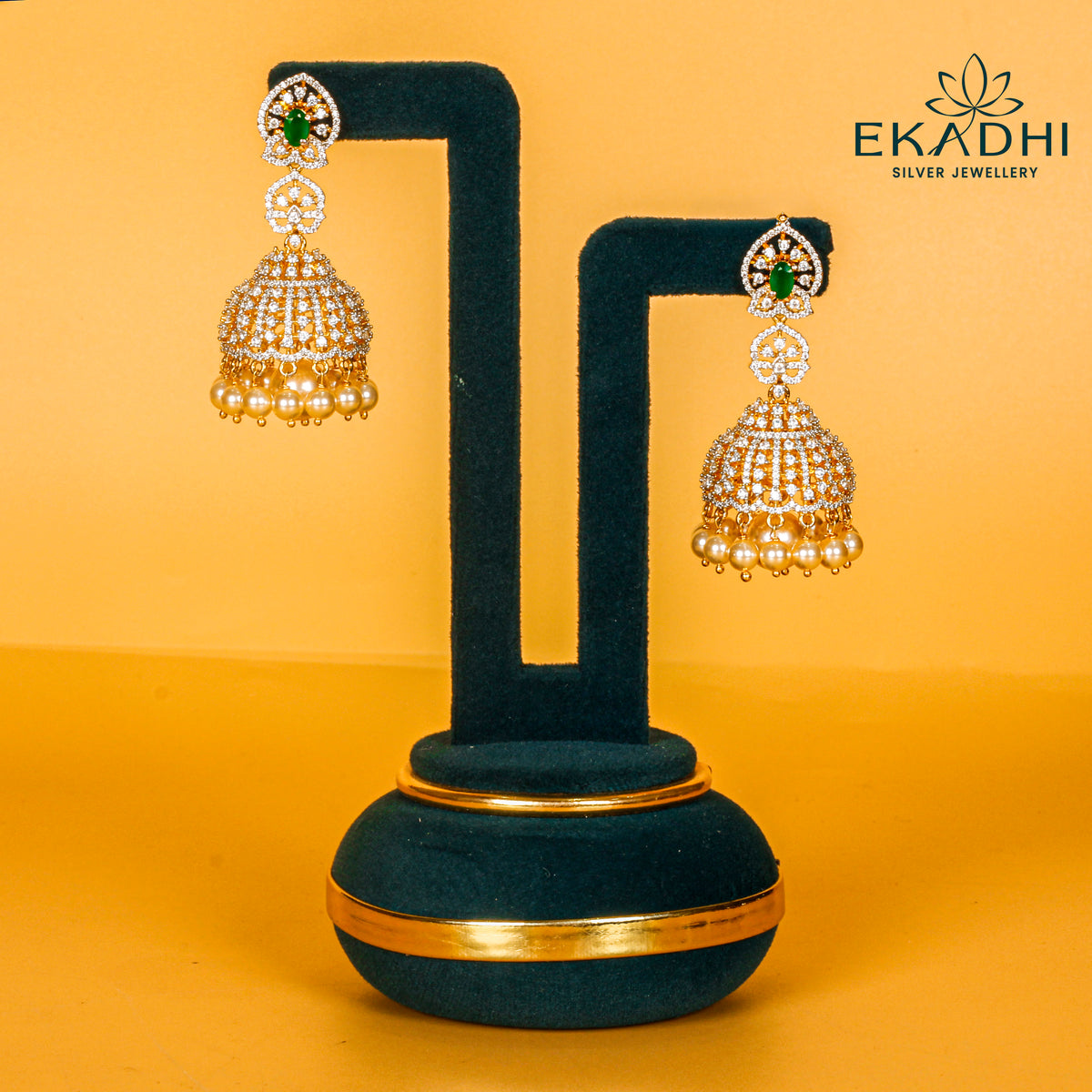 HJ15507 - PREMIUM CZ JHUMKA
