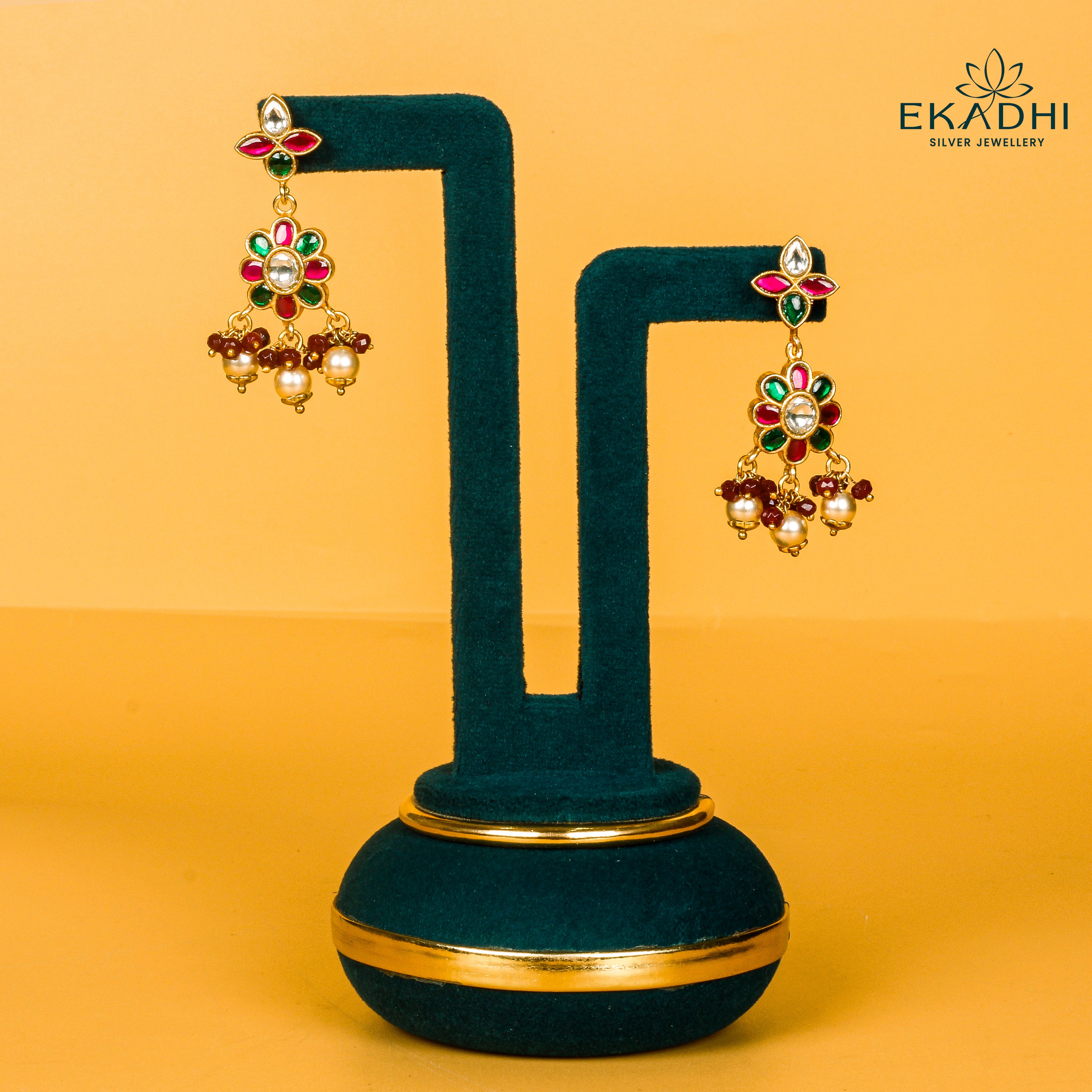 HJ17007 - KUNDAN EARRING