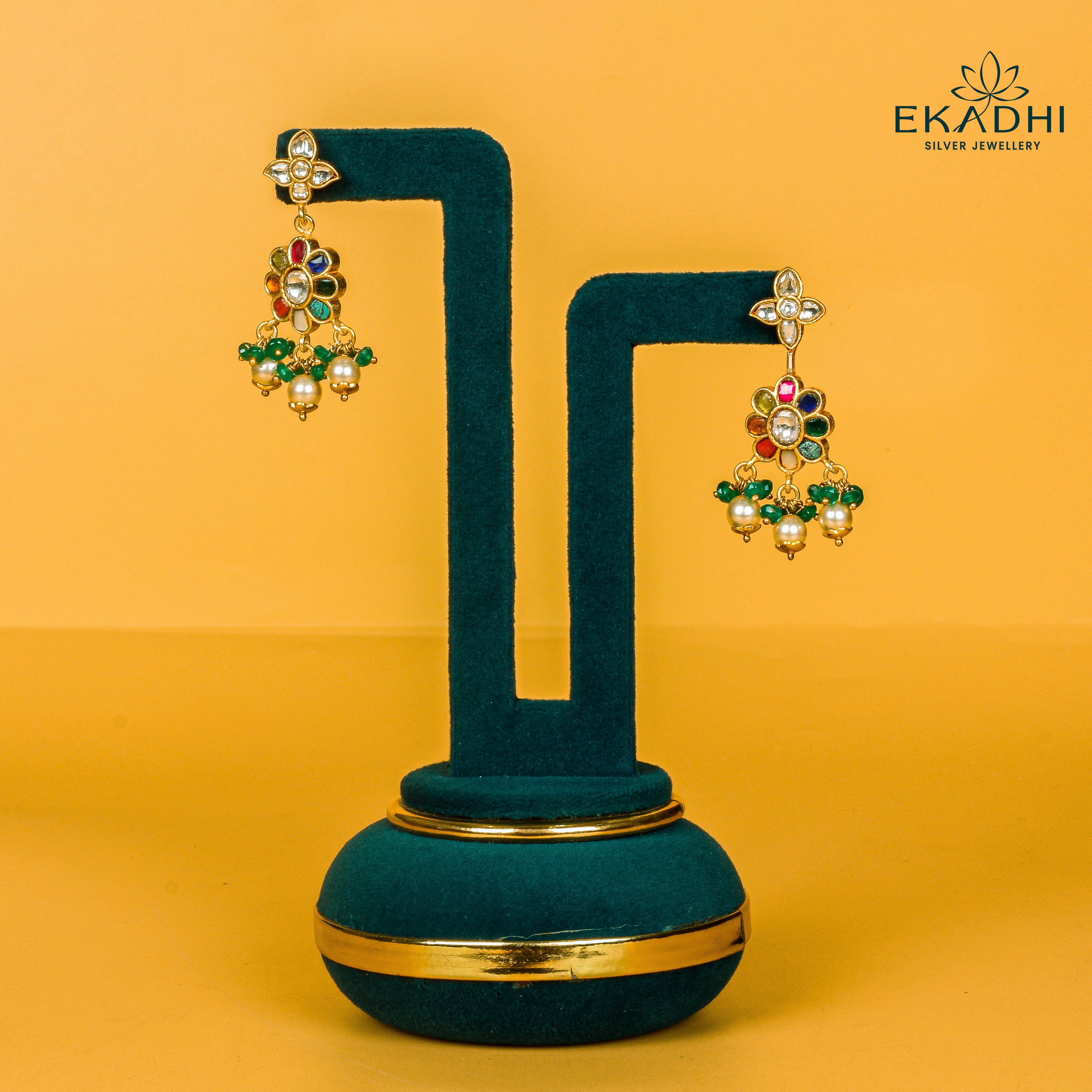 HJ17014 - KUNDAN EARRING