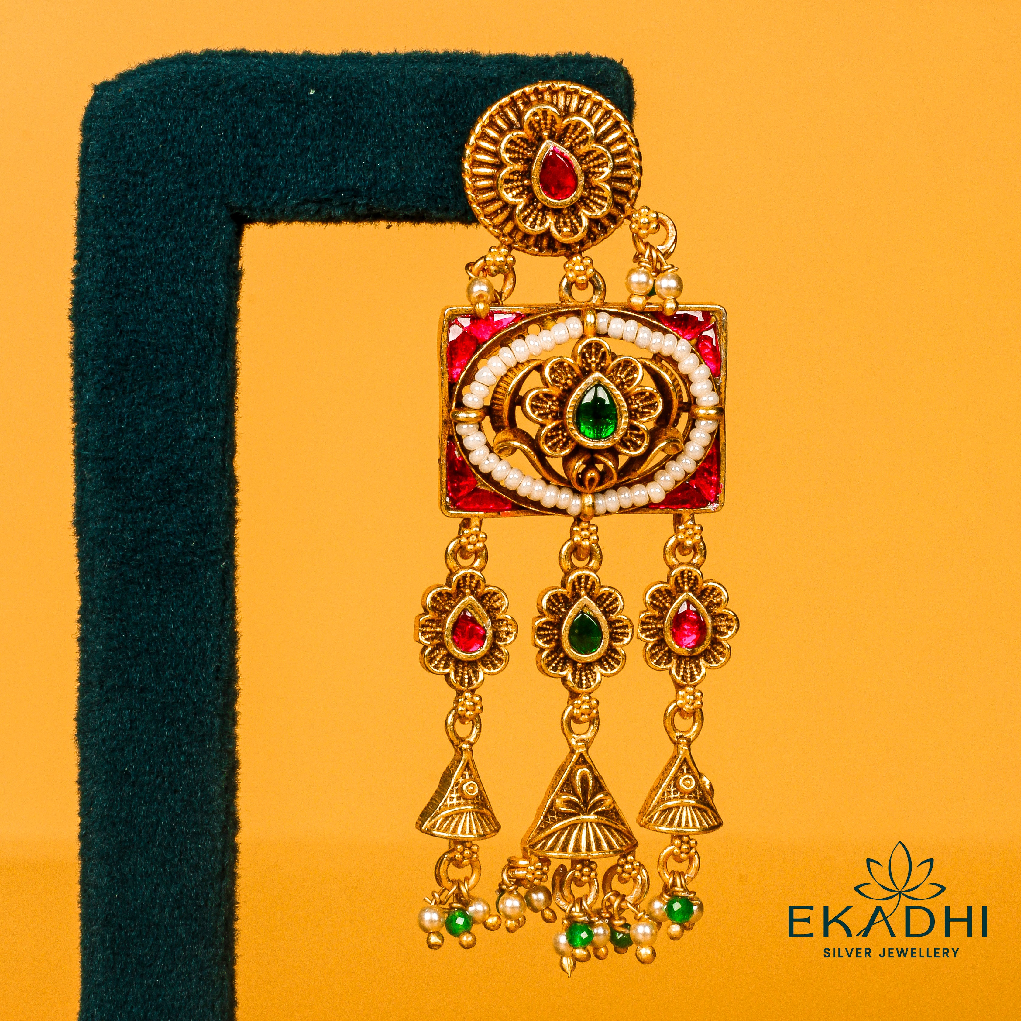 HJ18296 - NAKSHI KUNDAN EARRING