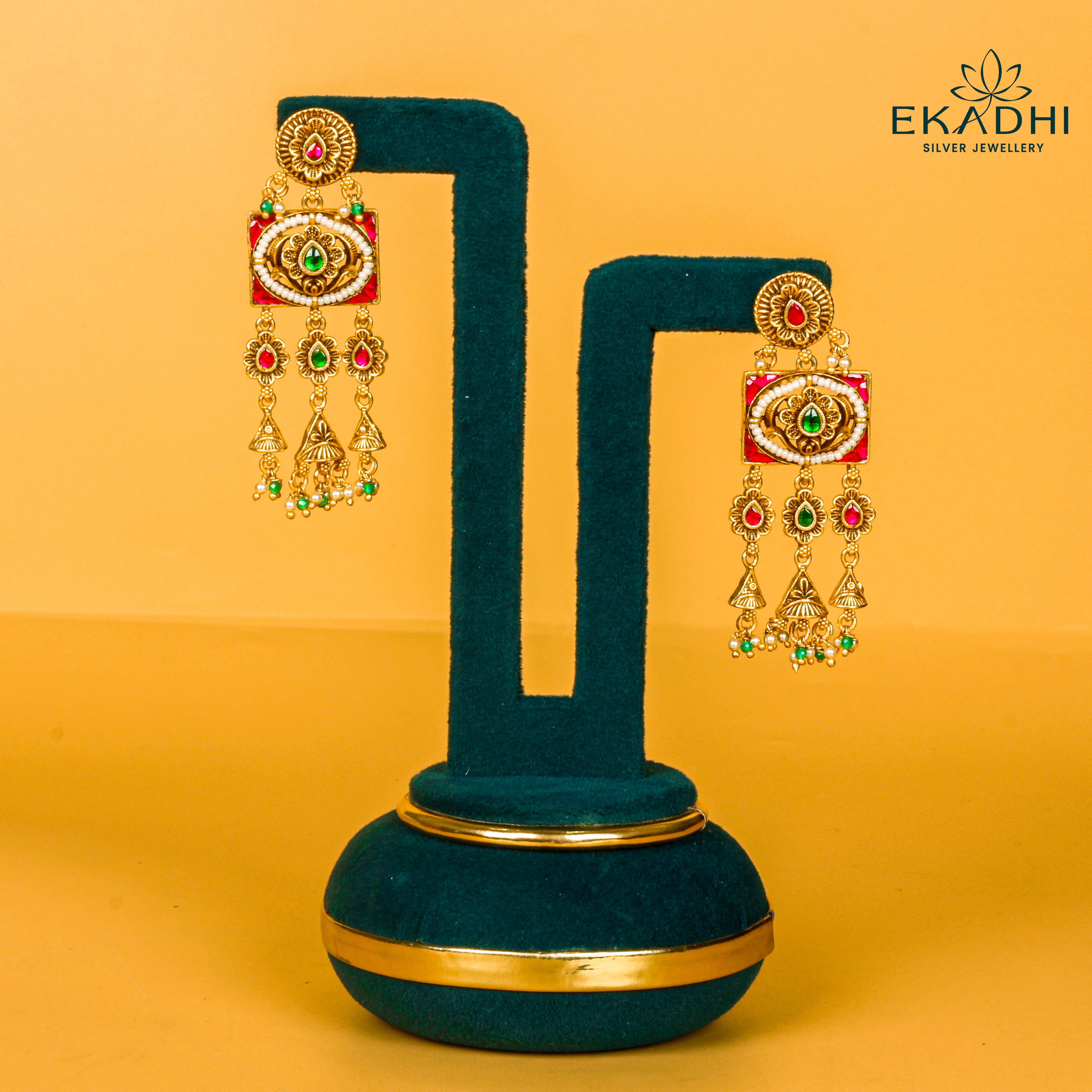 HJ18296 - NAKSHI KUNDAN EARRING