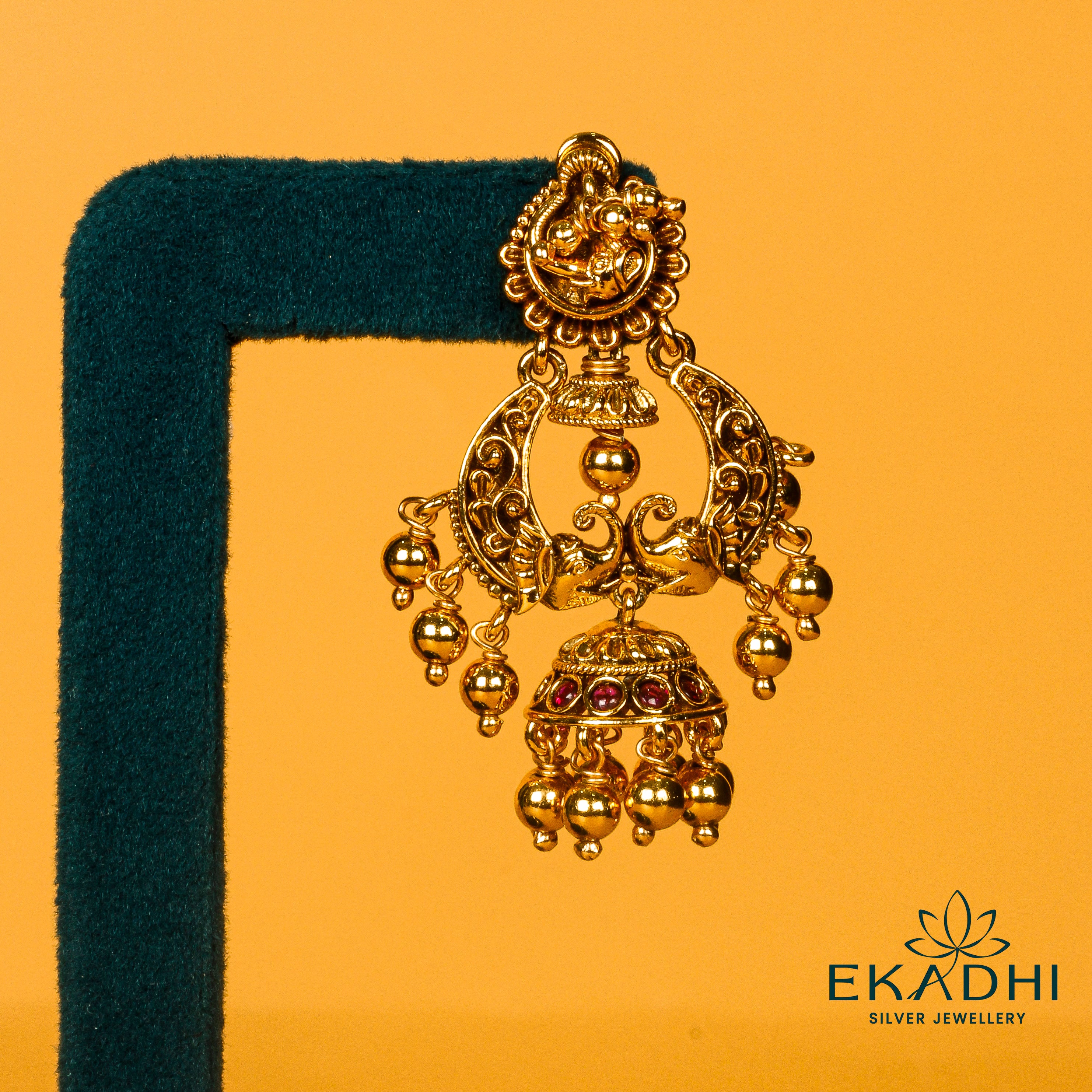 HJ18407 - NAKSHI JHUMKA