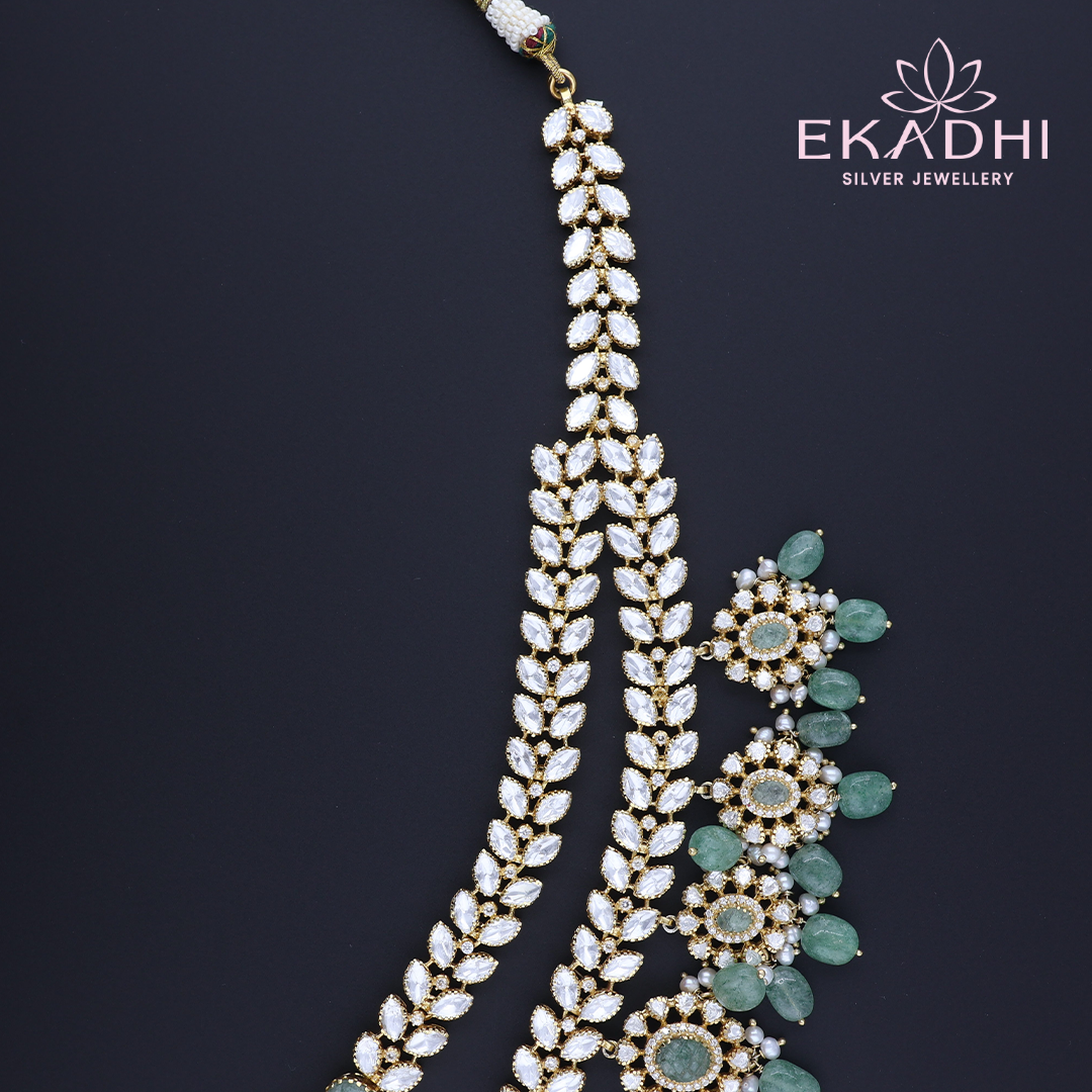 HJ2130 – 2-Layered Mossanite Necklace