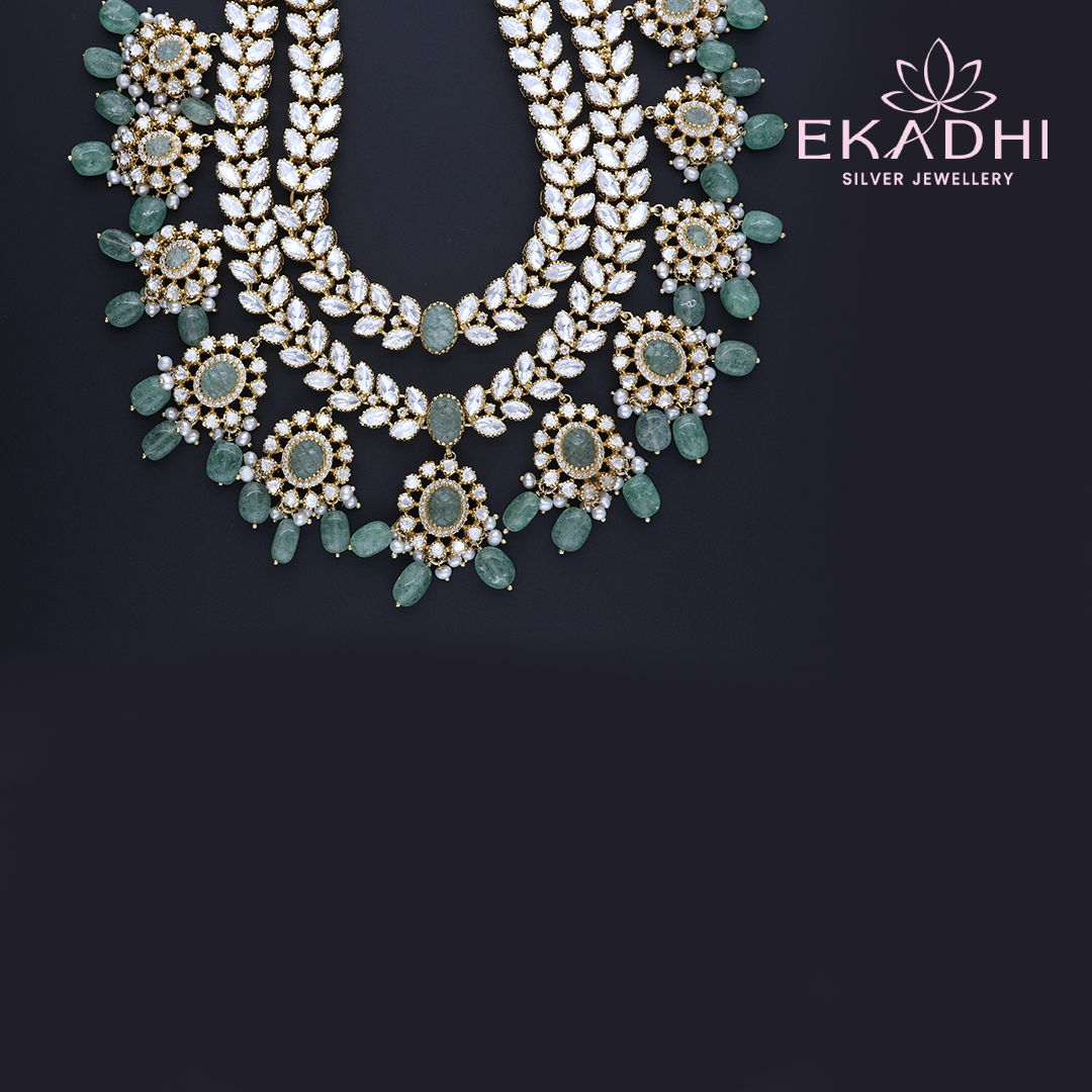 HJ2130 – 2-Layered Mossanite Necklace