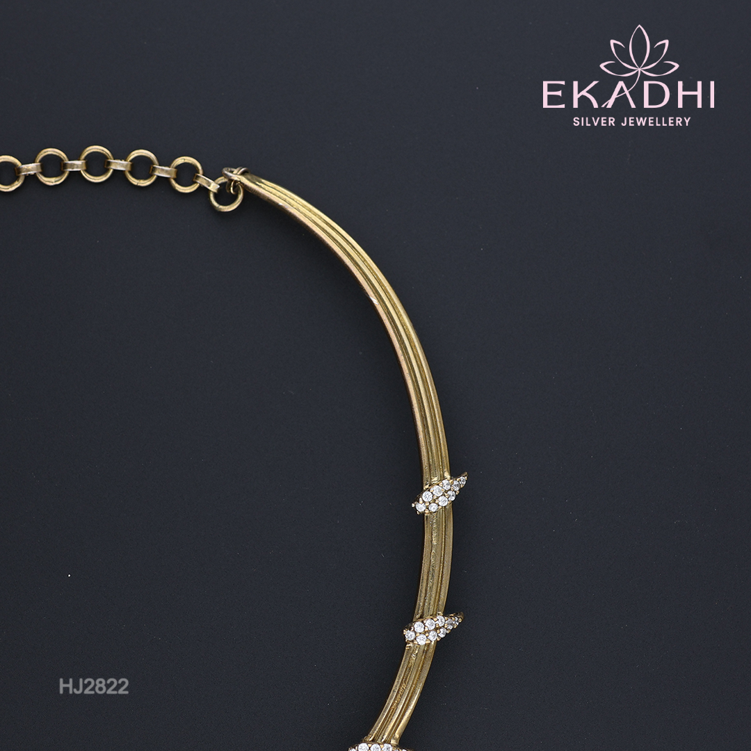 HJ2822 – Antique Hasli Victorian Necklace in South Indian Style