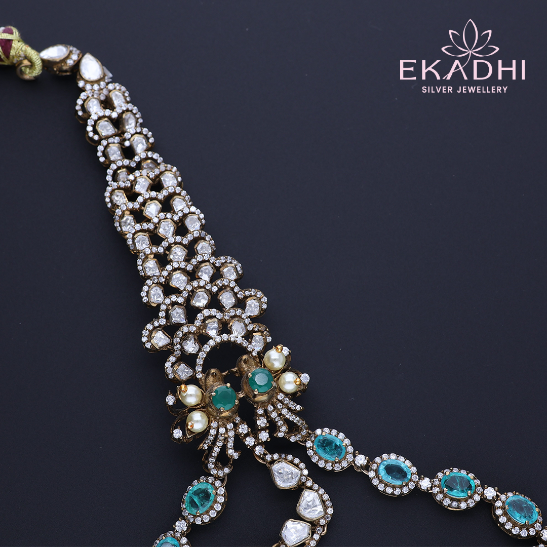 HJ2855 – 3-Layered Green Stone Victorian Haram