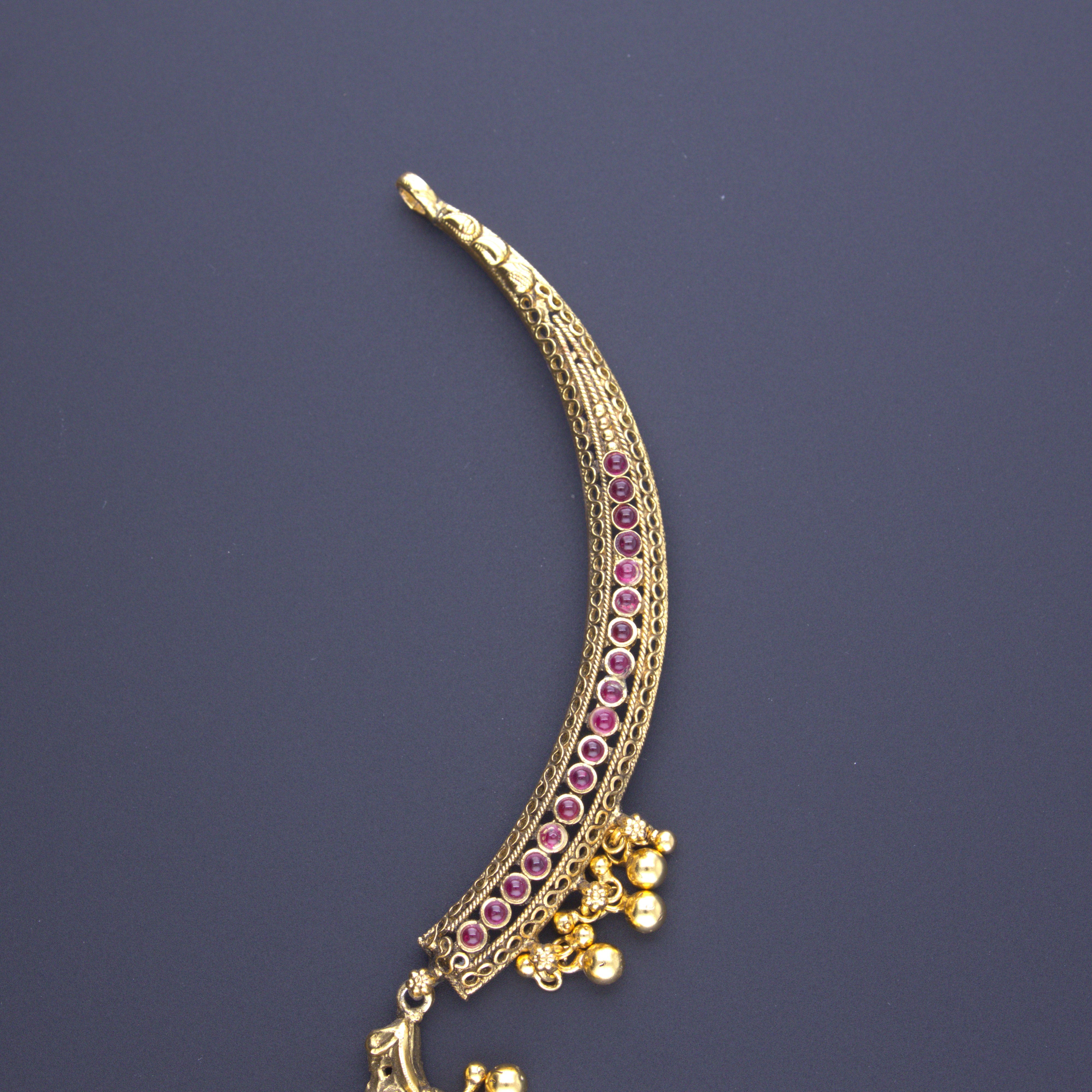 HJ3043 – Temple-Inspired Nakshi Kundan Hasli