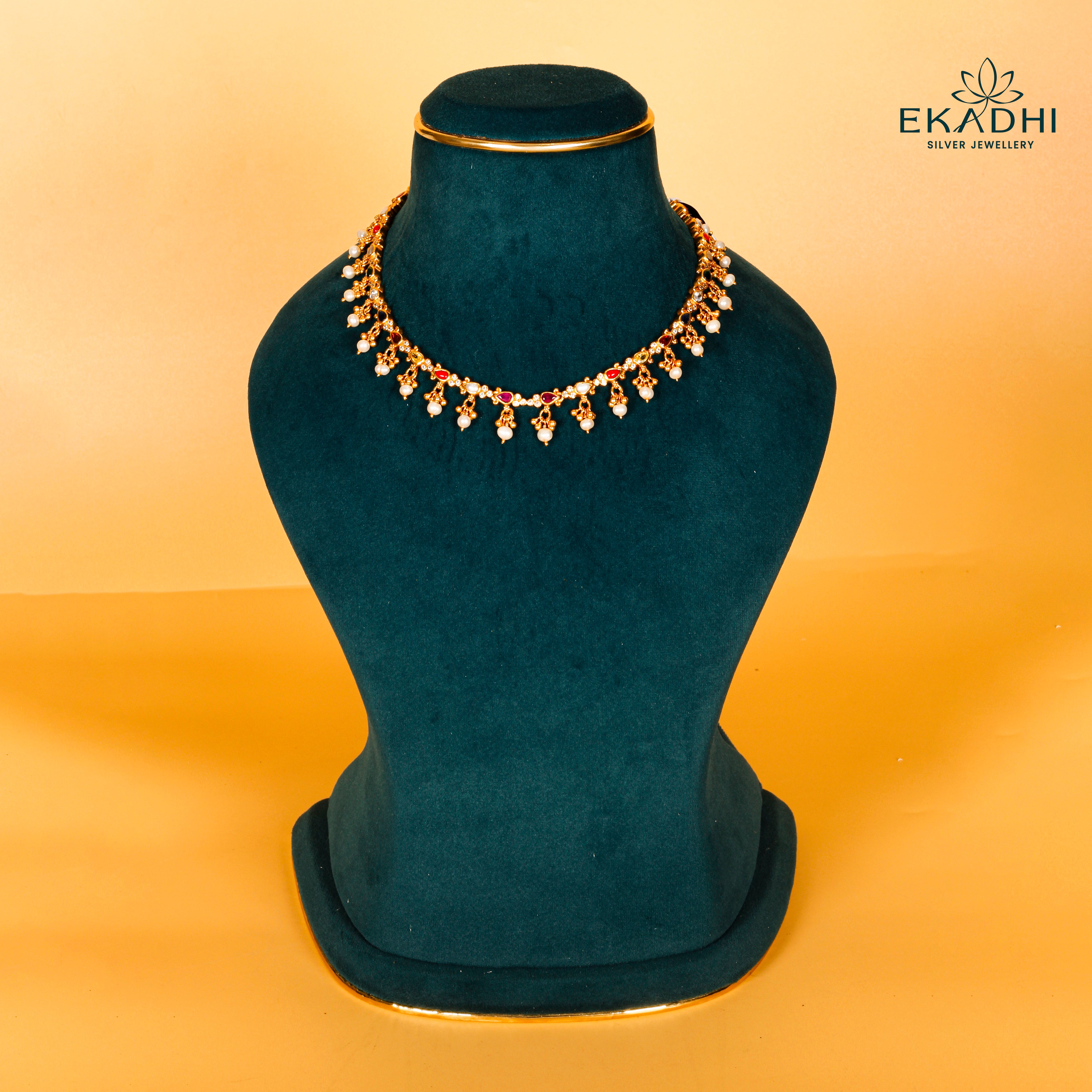 HJ3080 - NAKSHI CZ NECKLACE