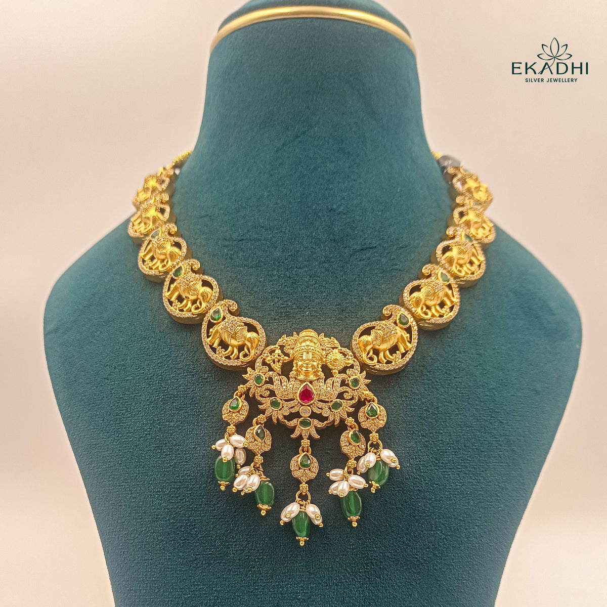 HJ3092 - NAKSHI CZ NECKLACE