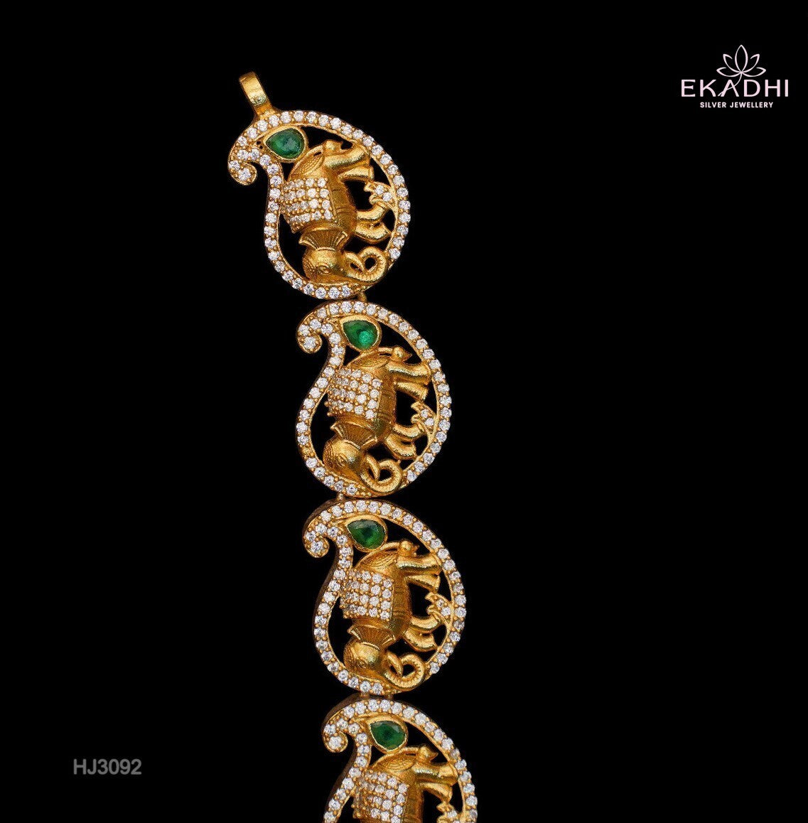 HJ3092 - Nakshi CZ Necklace
