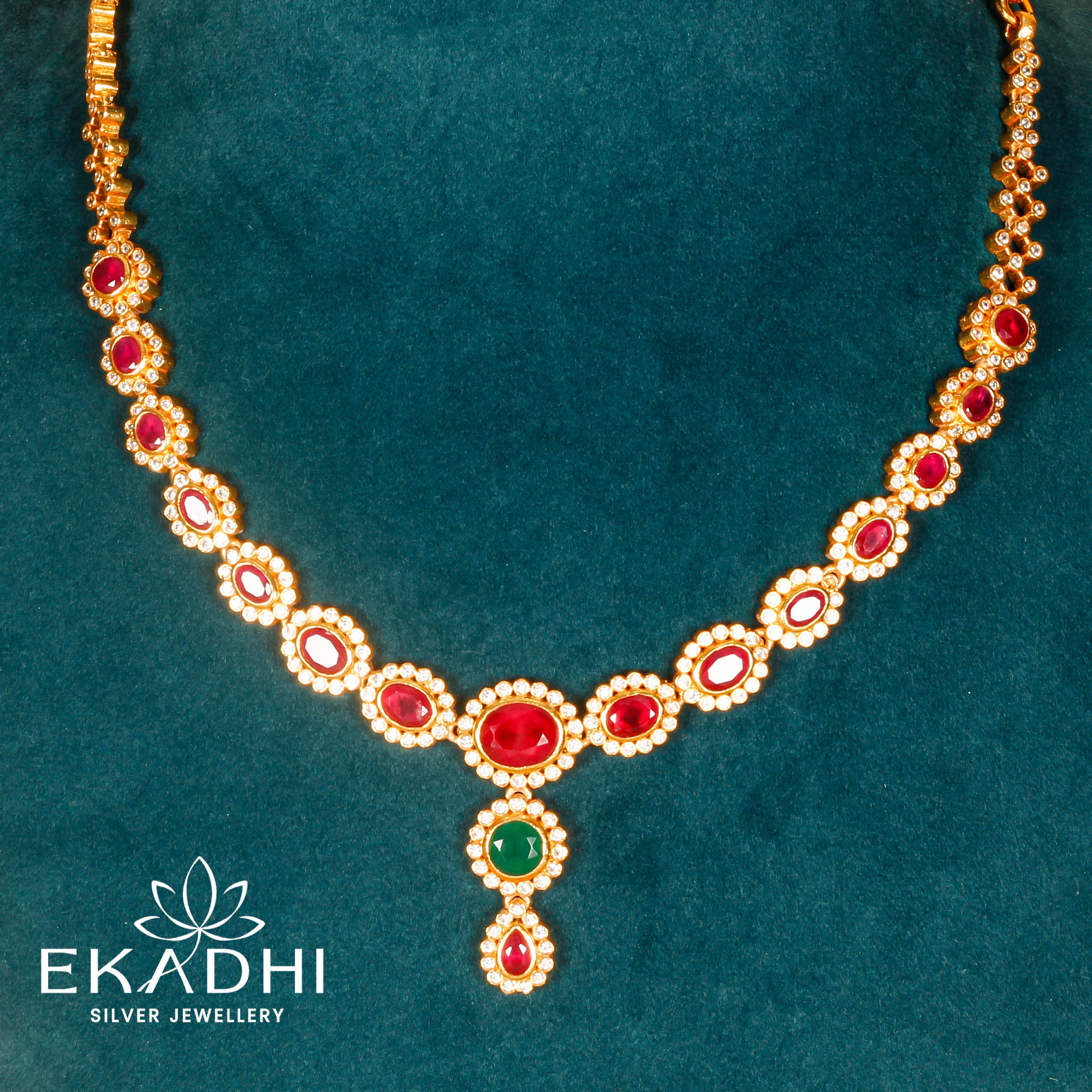 HJ3096 - NAKSHI CZ NECKLACE