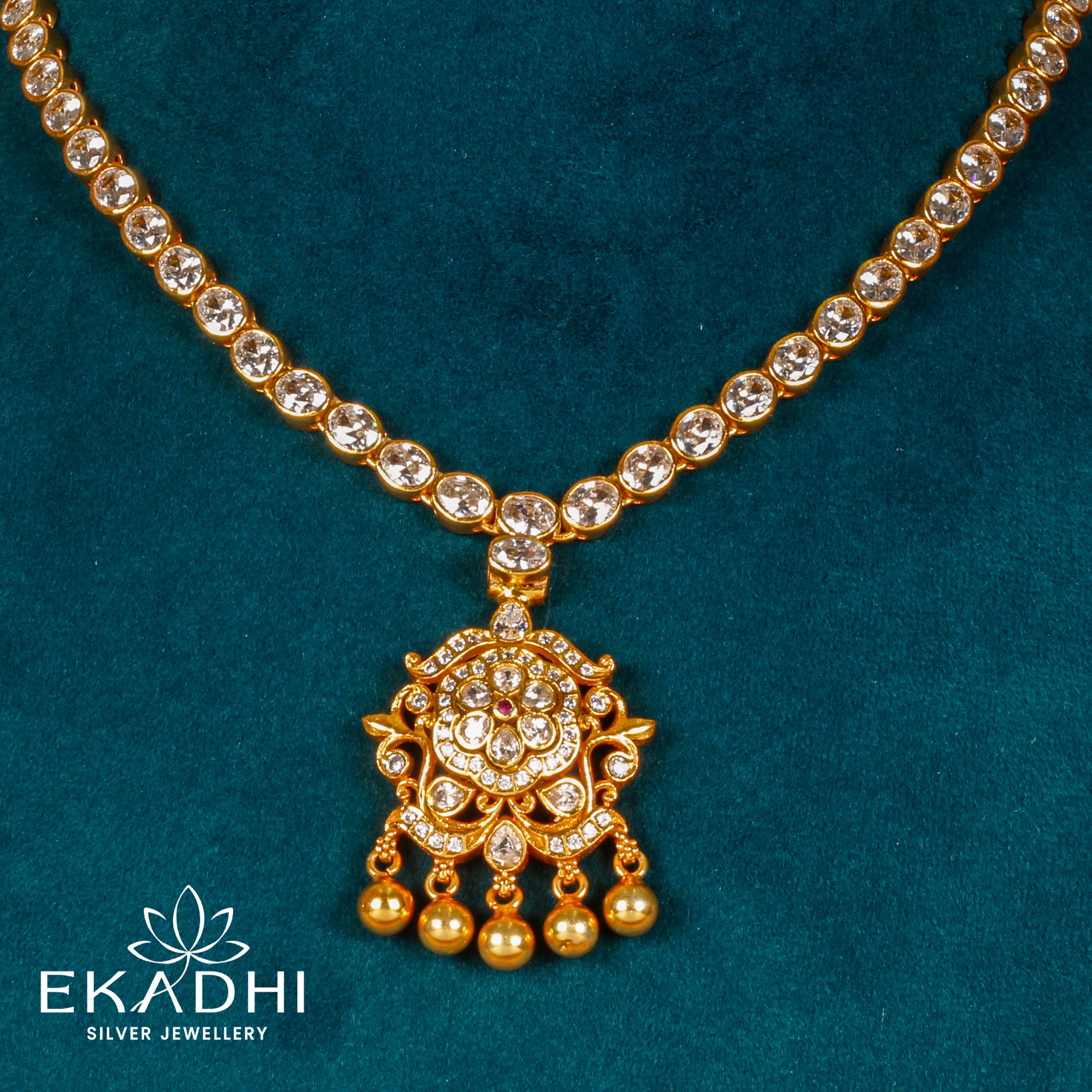 HJ3106 - NAKSHI CZ NECKLACE