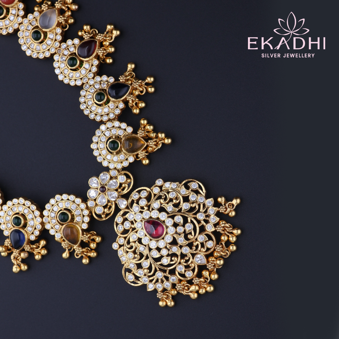 HJ3117 – Nakshi Necklace with CZ Detailing