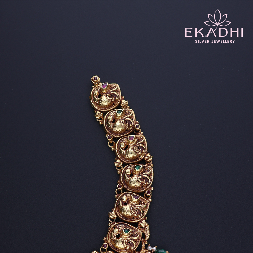 HJ3250 – Temple-Inspired Nakshi Necklace