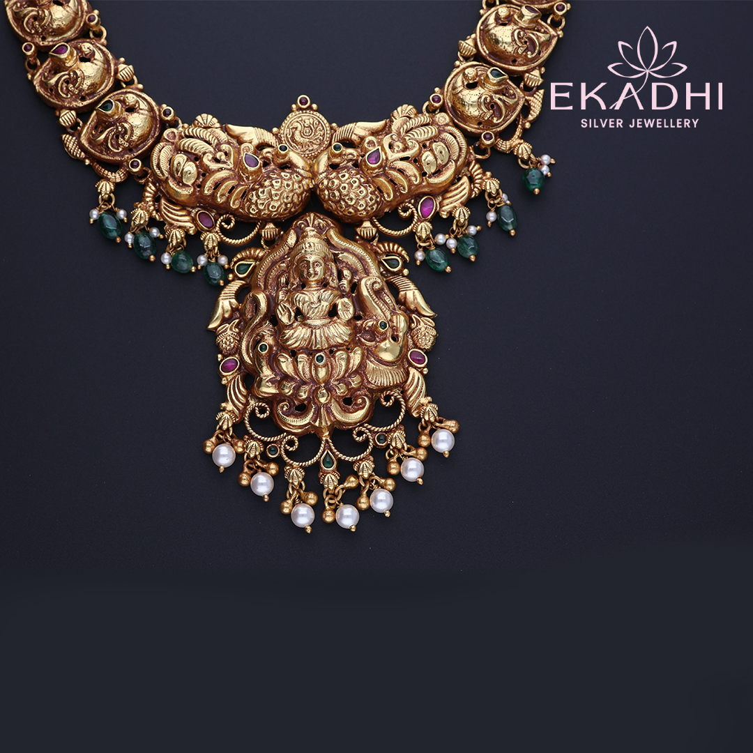 HJ3250 – Temple-Inspired Nakshi Necklace