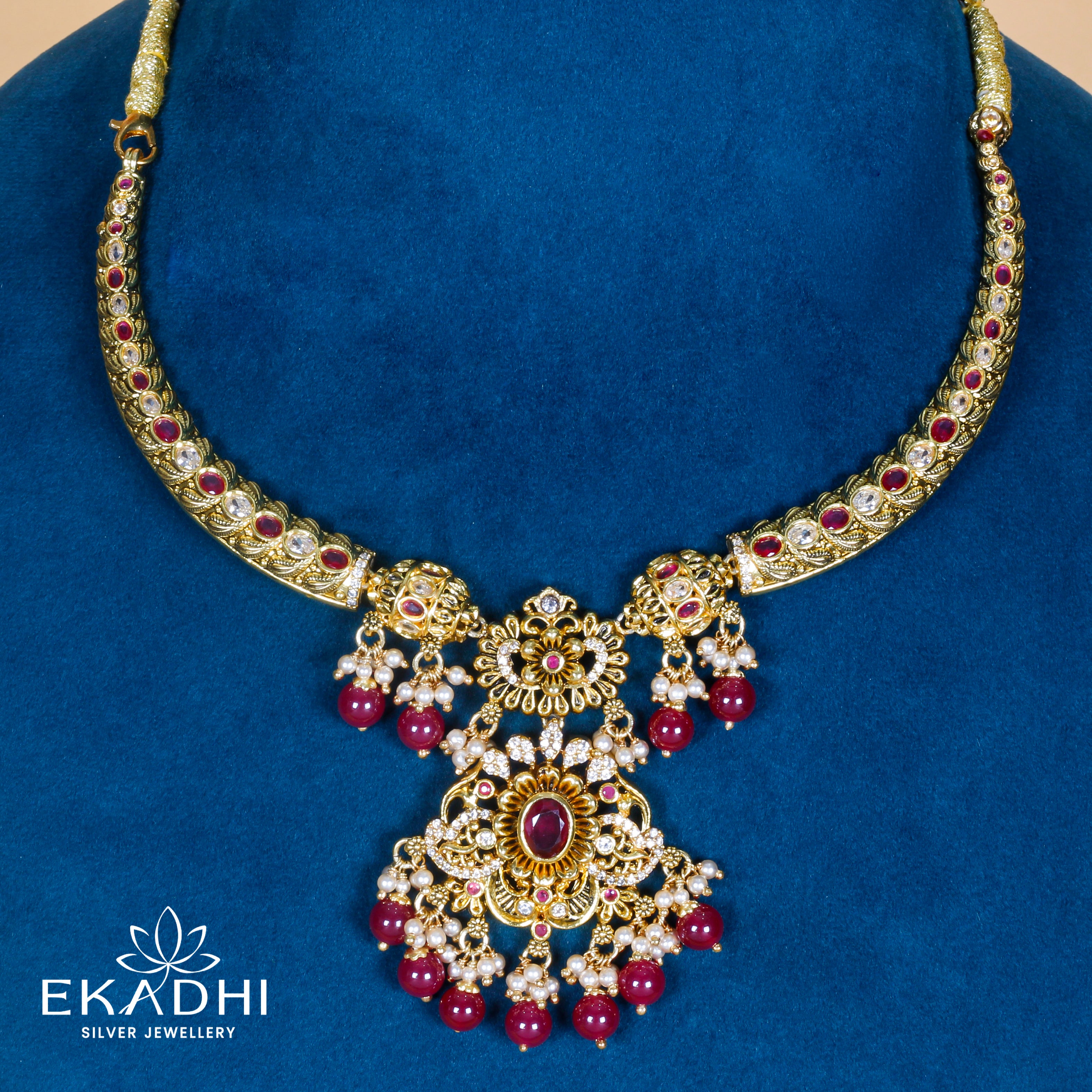 HJ33002 – NAKSHI CZ NECKLACE