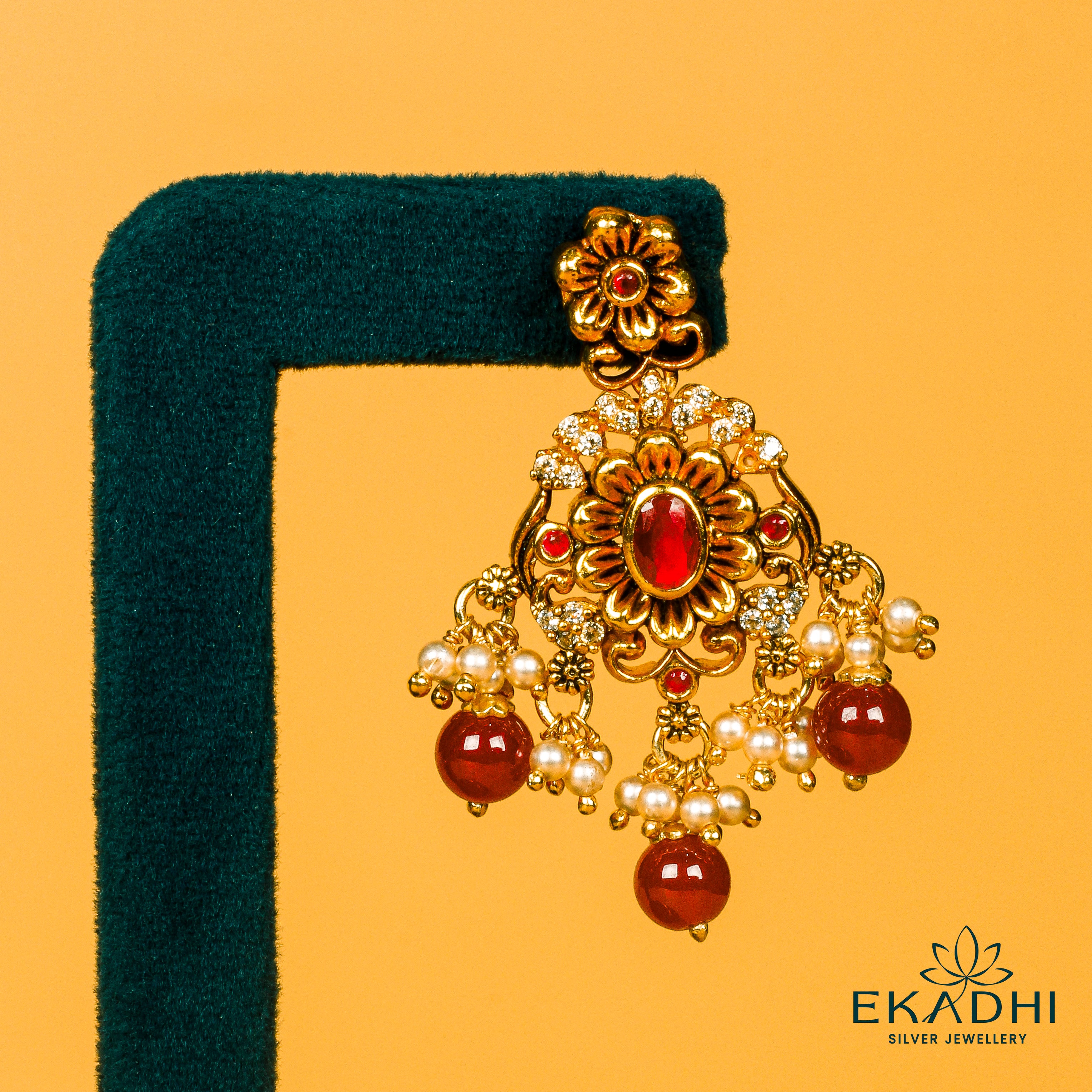 HJ30330 - NAKSHI CZ EARRING