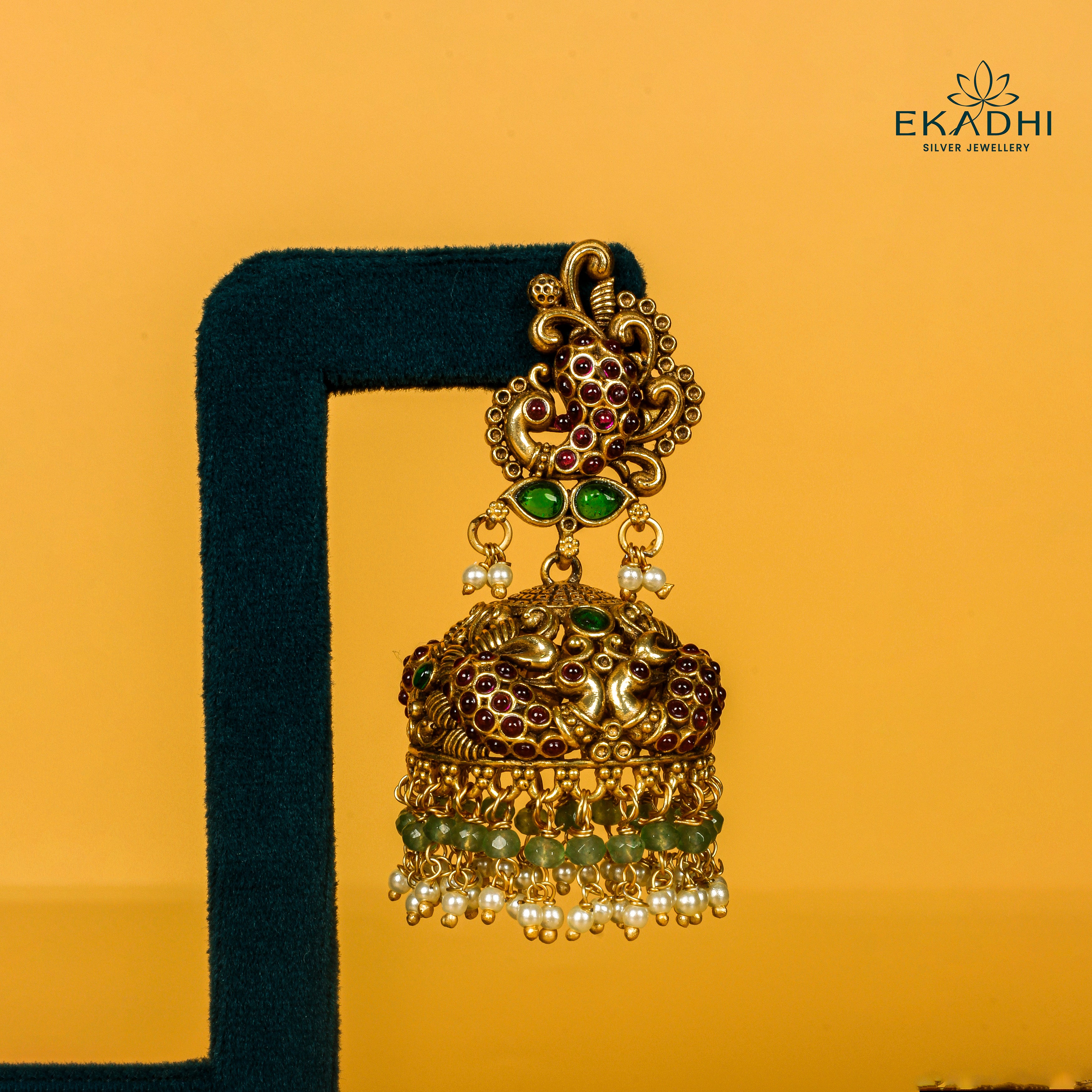 HJ33725 - NAKSHI CZ JHUMKA