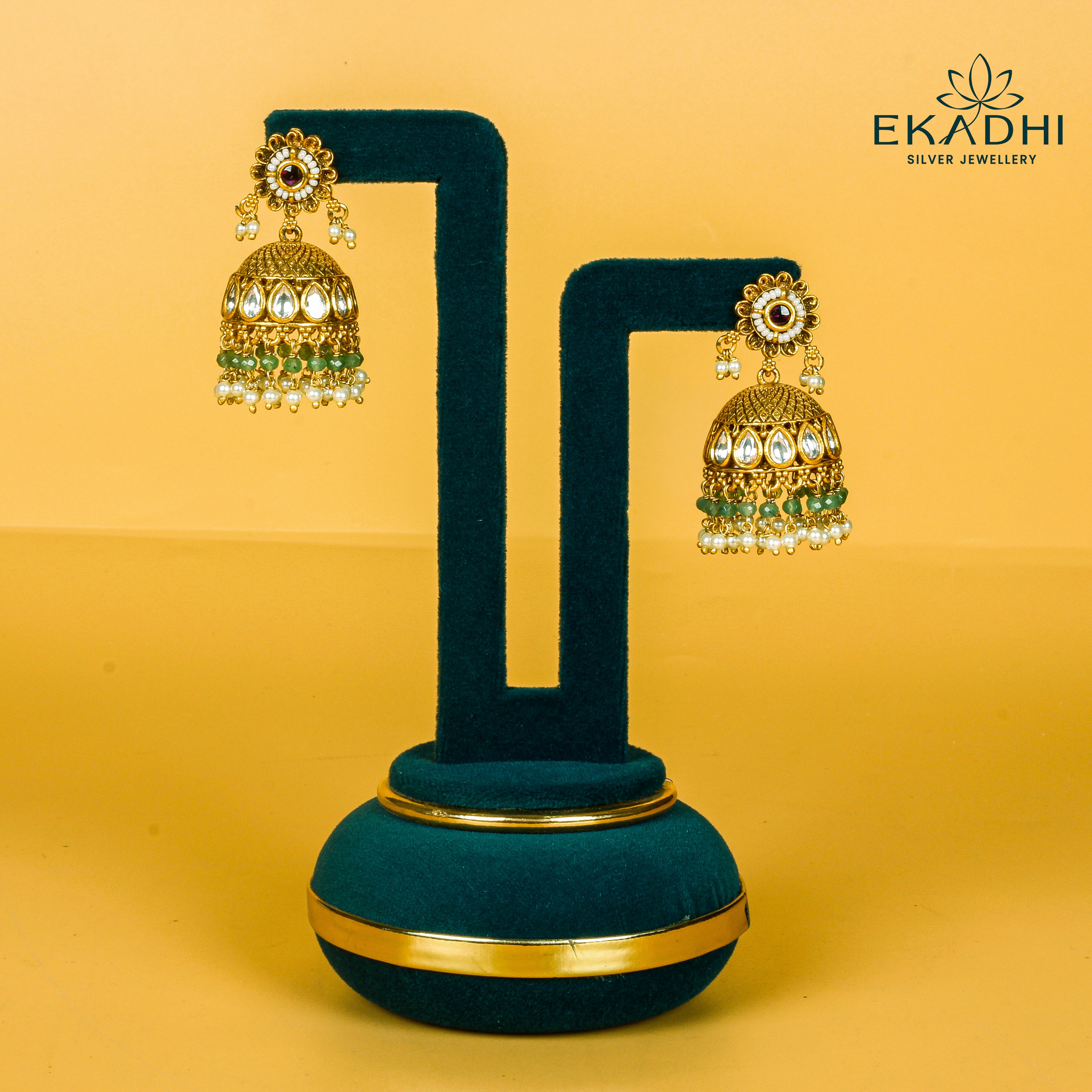 HJ33849 - NAKSHI CZ JHUMKA