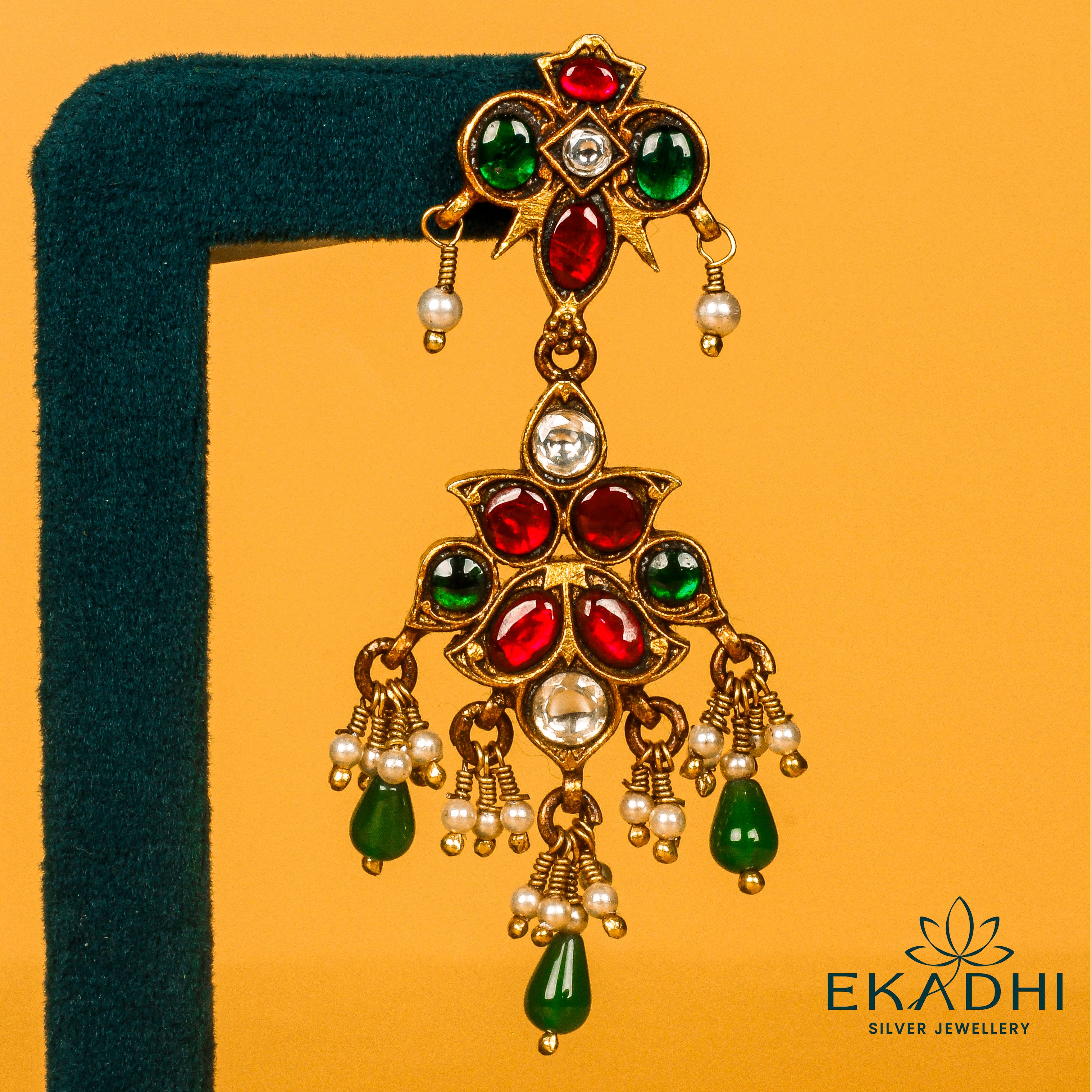 HJ33865 - NAKSHI KUNDAN EARRING