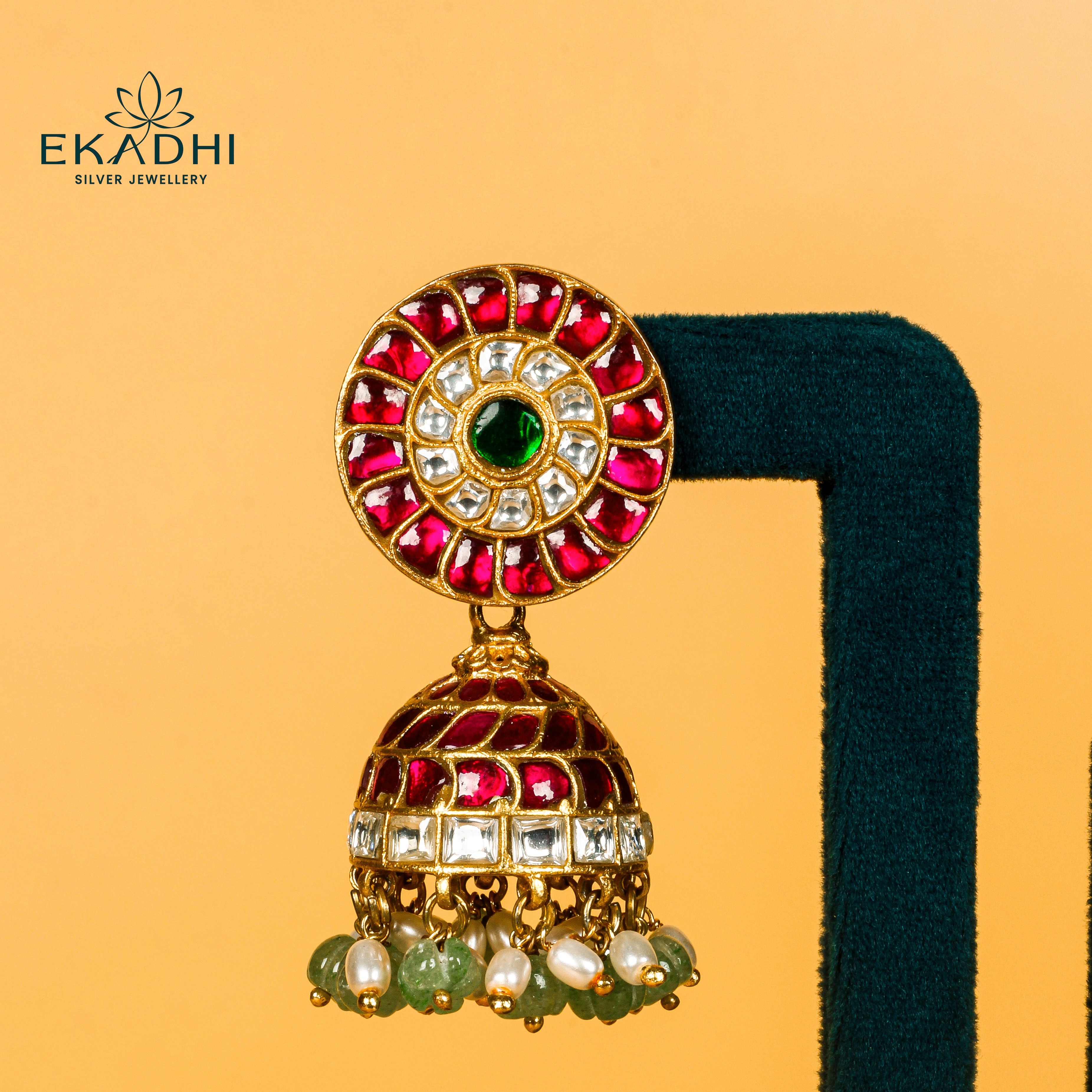 HJ34202 - KUNDAN JHUMKA