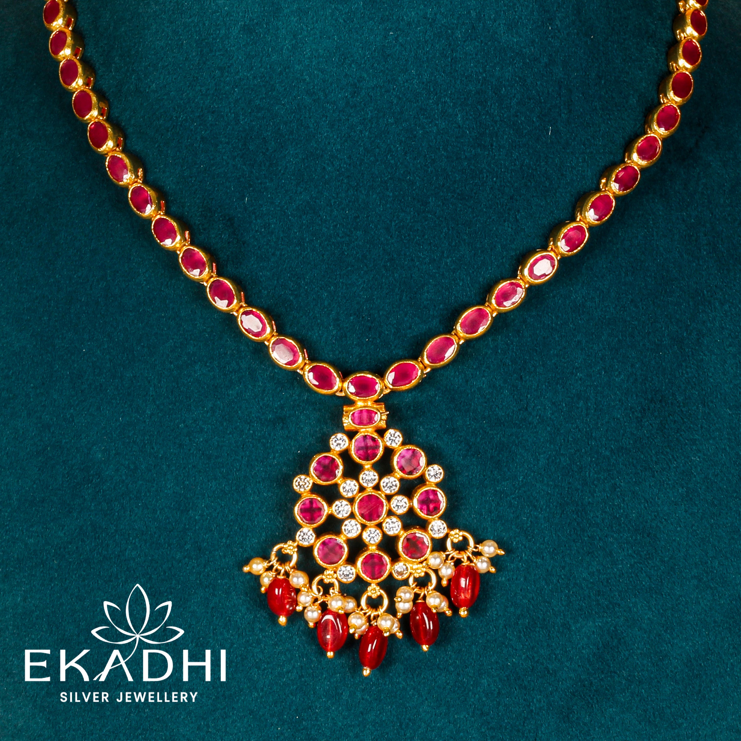 HJ3727 - NAKSHI CZ NECKLACE