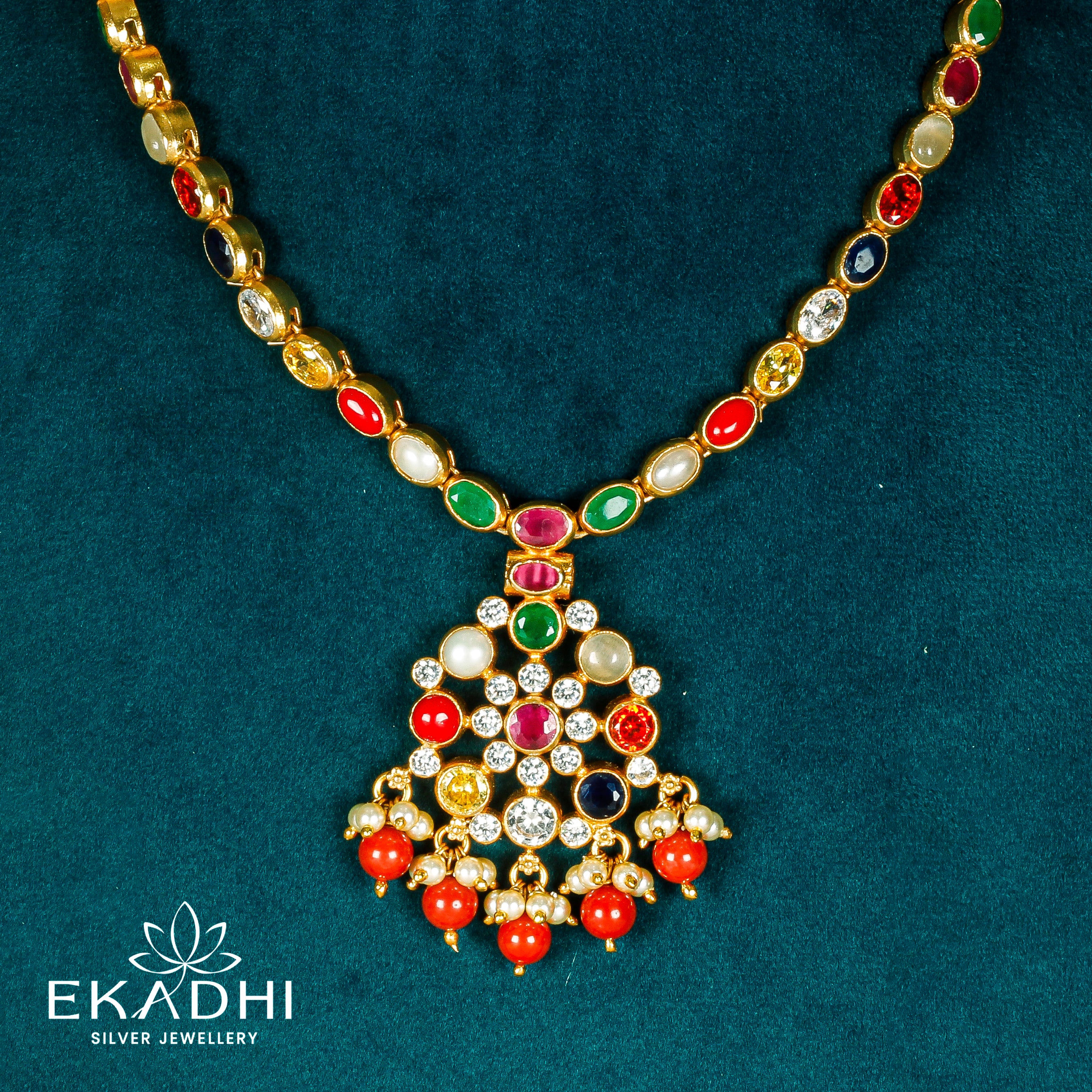 HJ3744 - NAKSHI CZ NECKLACE
