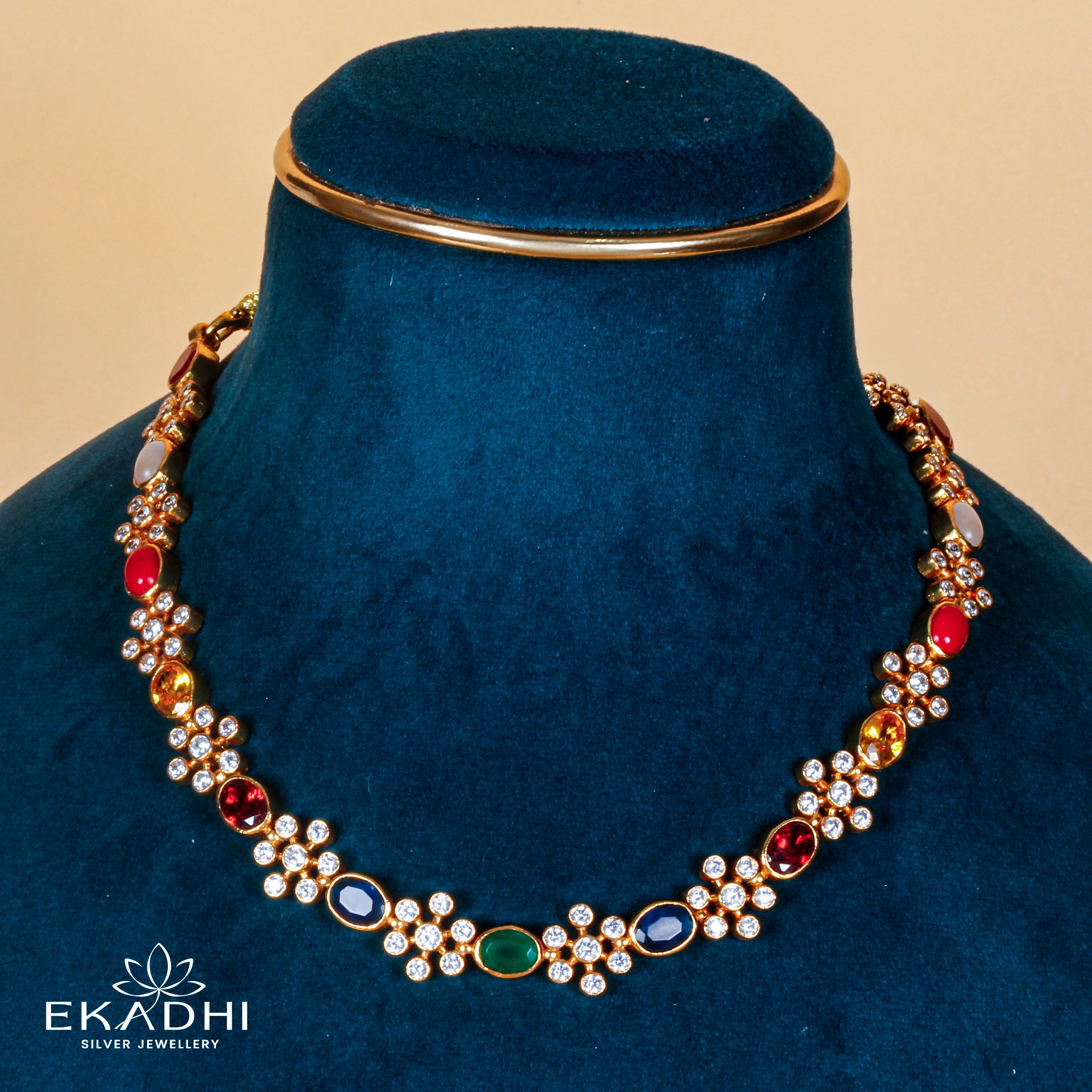HJ38323 - NAKSHI CZ NECKLACE