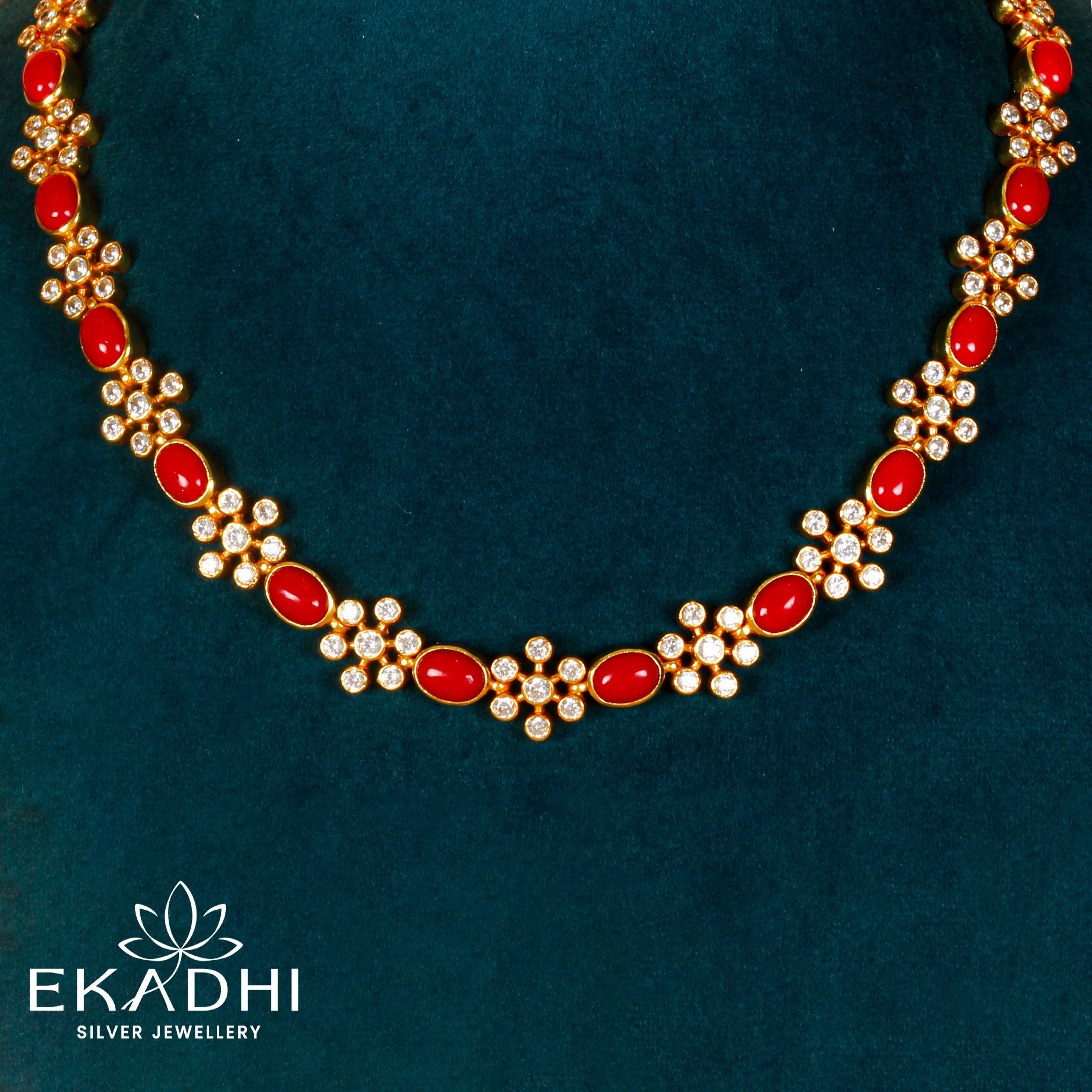 HJ38330 - NAKSHI CZ NECKLACE