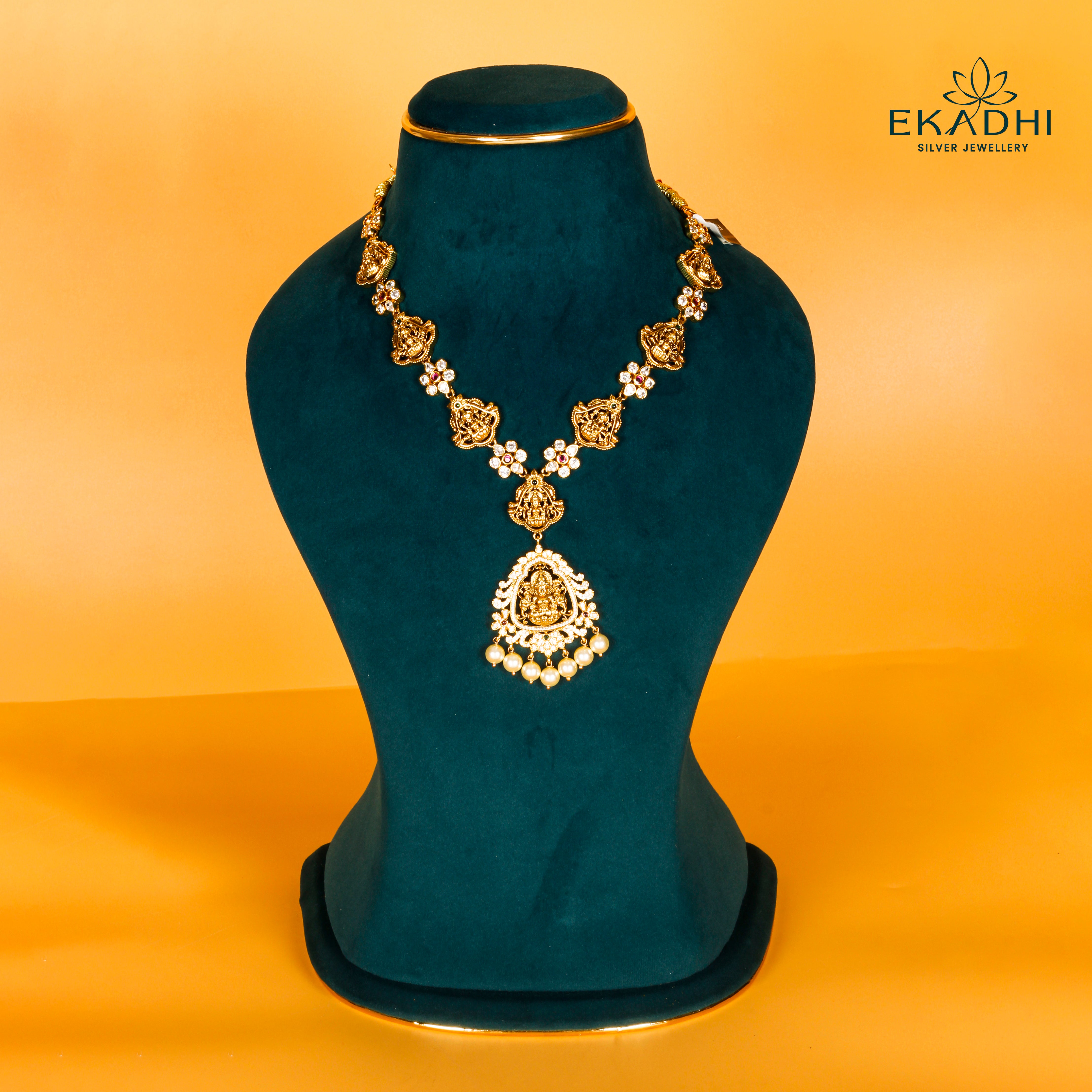 HJ38910 - NAKSHI CZ NECKLACE