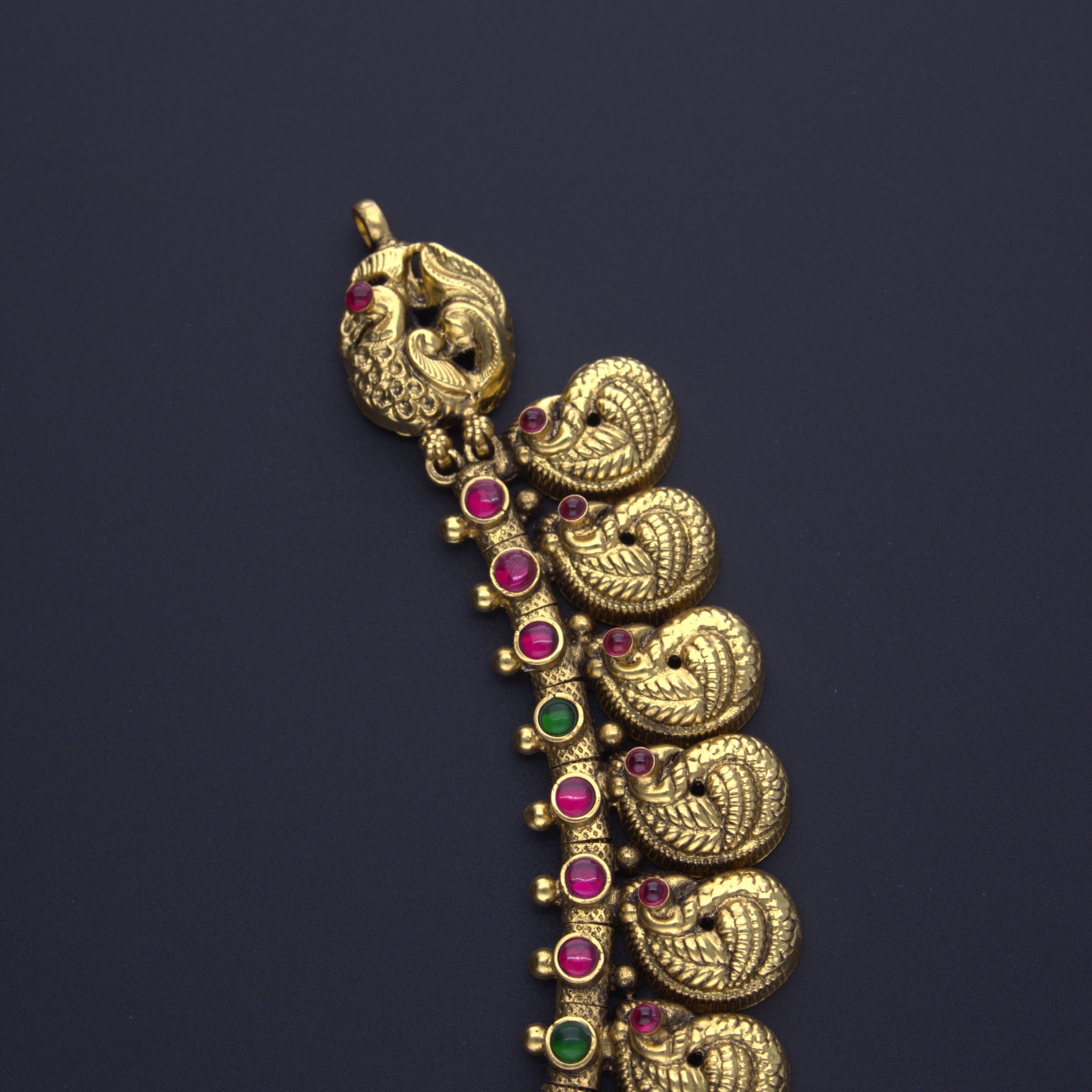 HJ4017 – Mango Design Nakshi Necklace