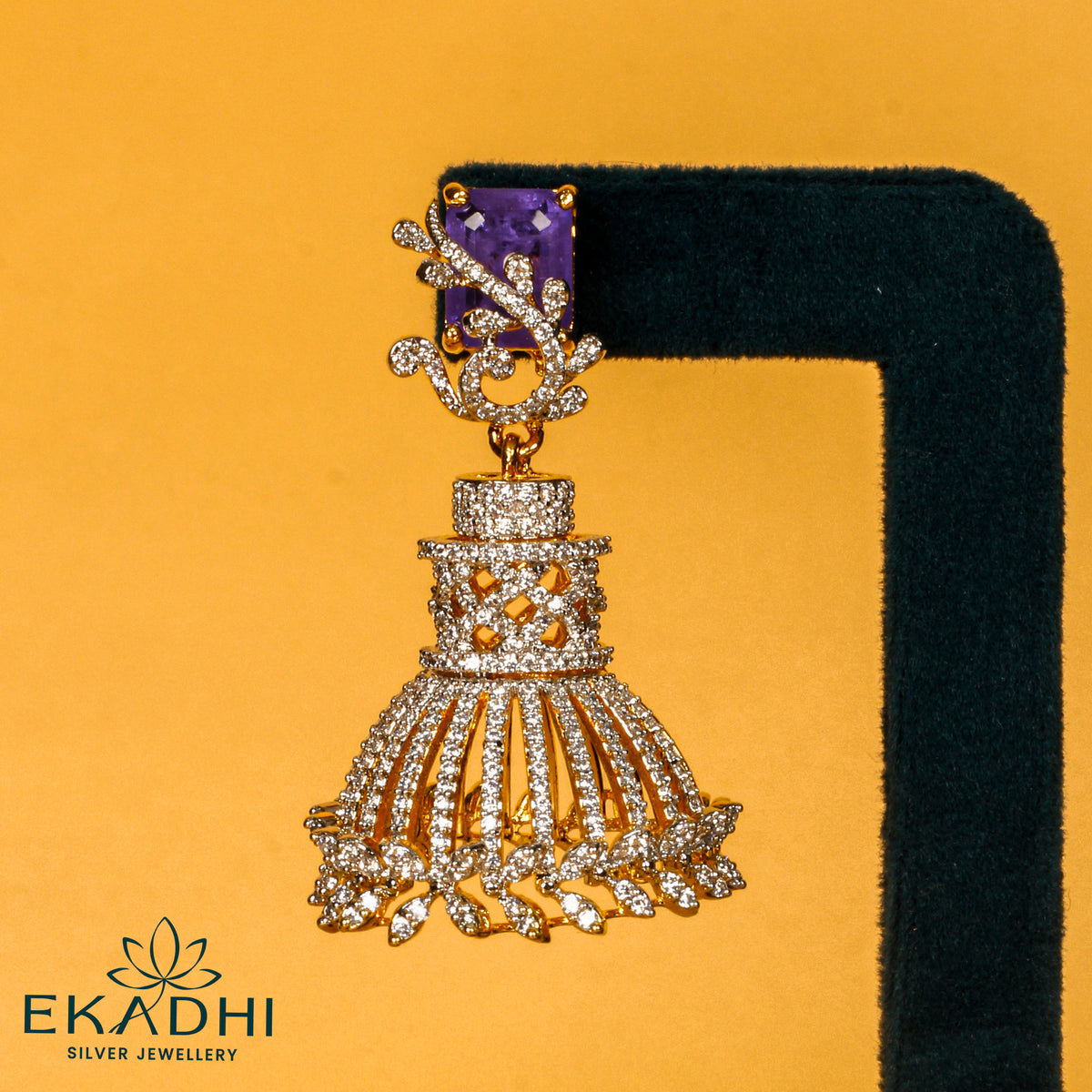 HJ40814 - PREMIUM CZ JHUMKA