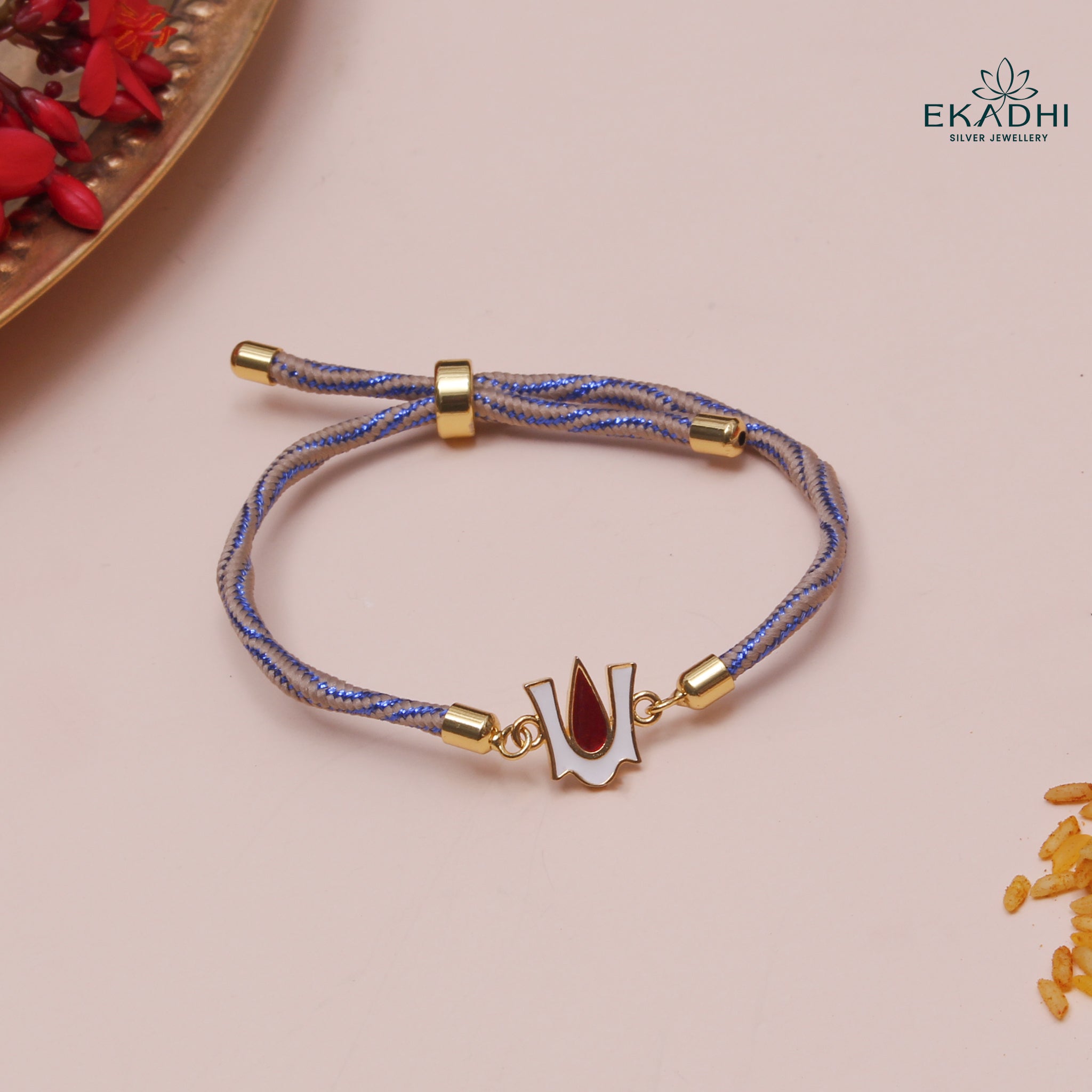 HJ49118 - SILVER RAKHI