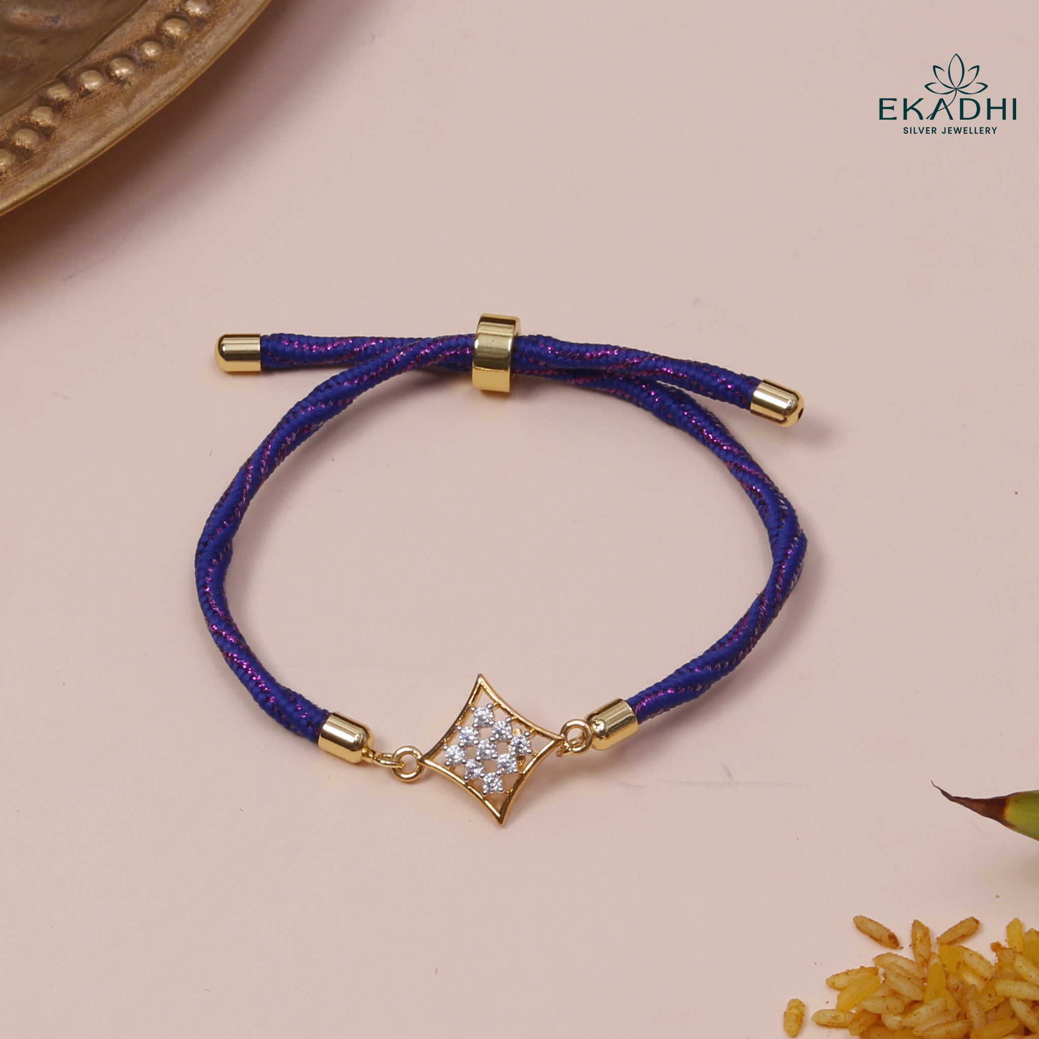 HJ49146 - SILVER RAKHI